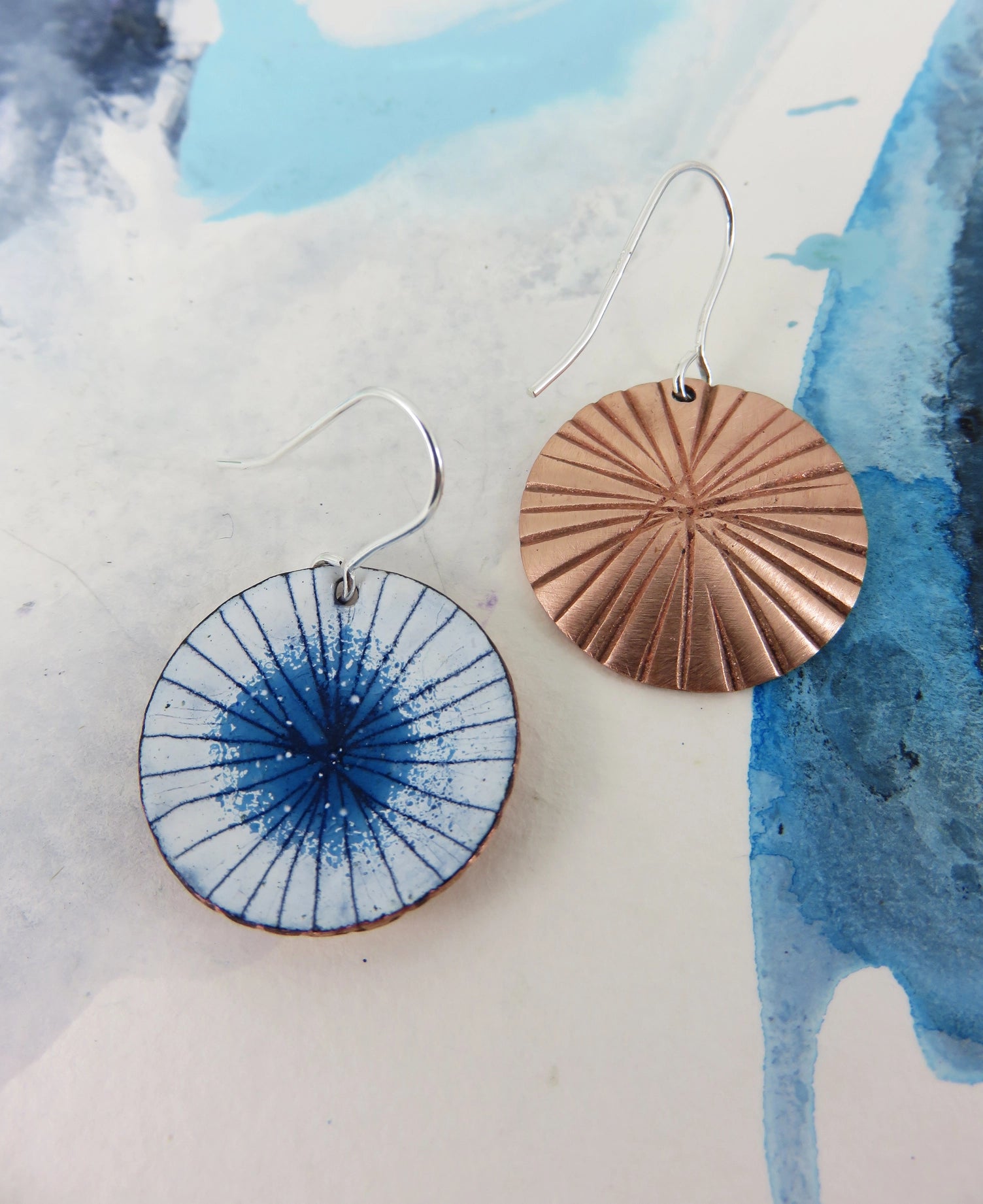 830 Degrees {WATER POOL} earrings + pendant