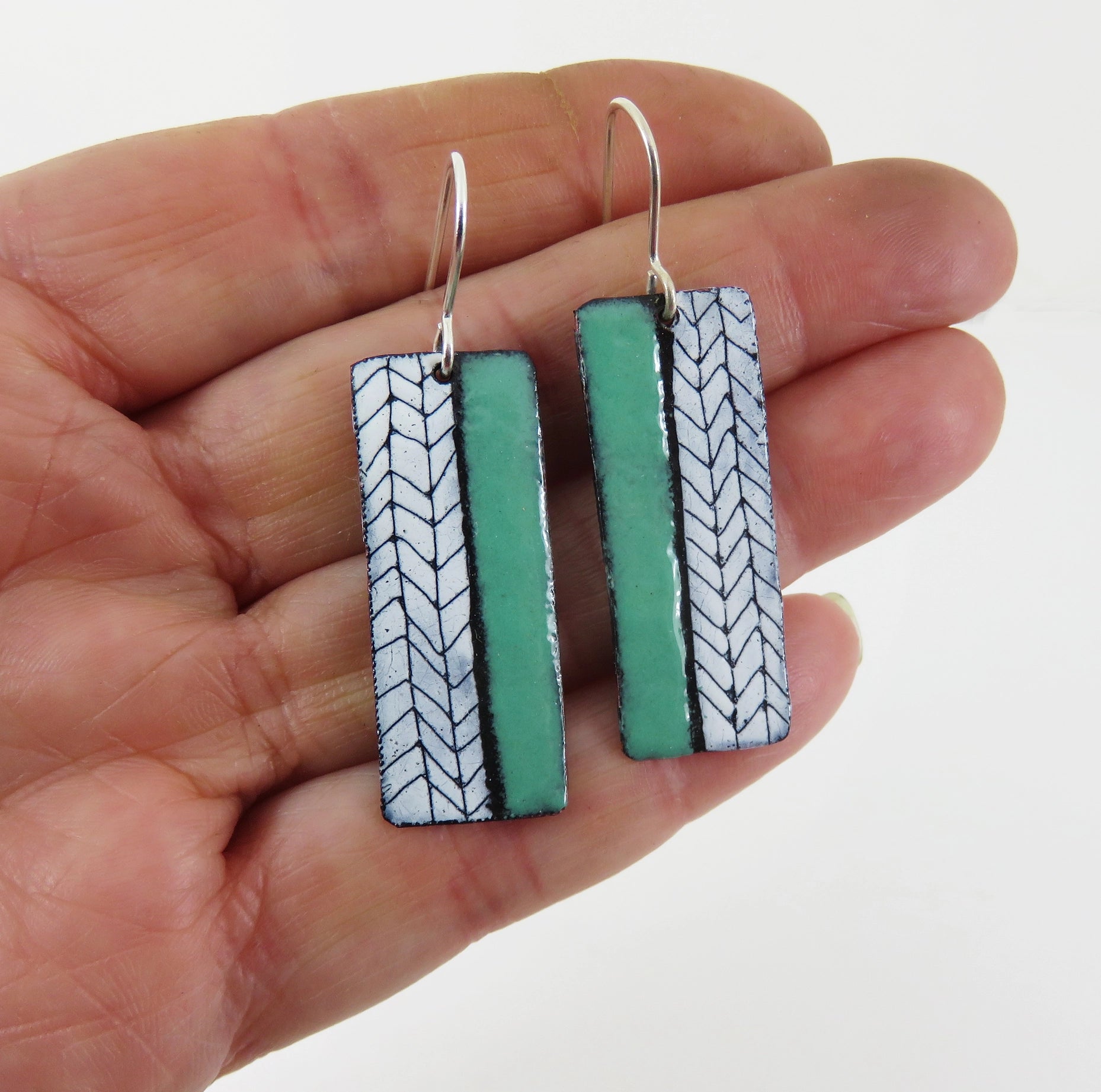 830 Degrees {HAND DRAWN} earrings