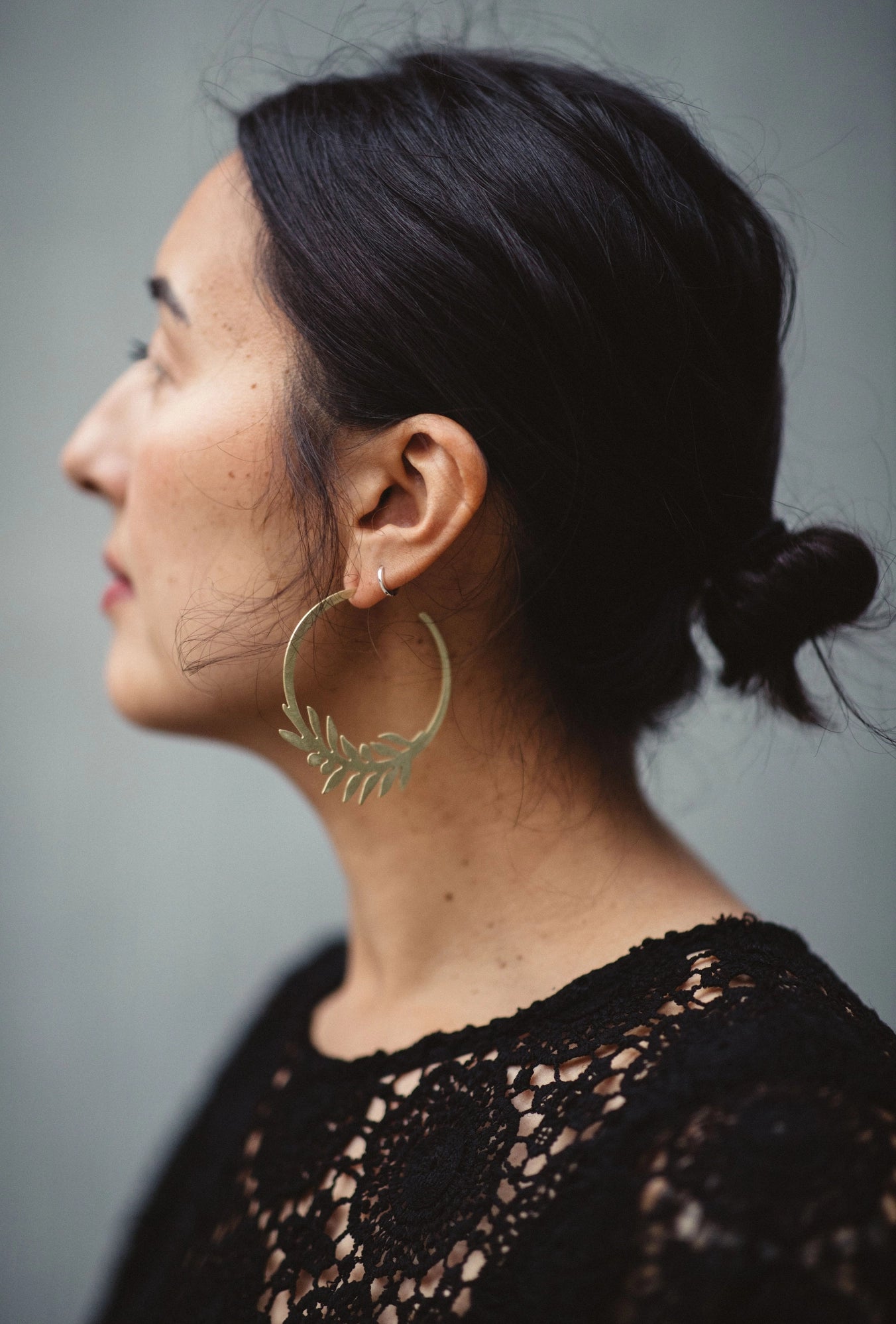 Modern Madini {CUTOUT DESIGN} hoop stud