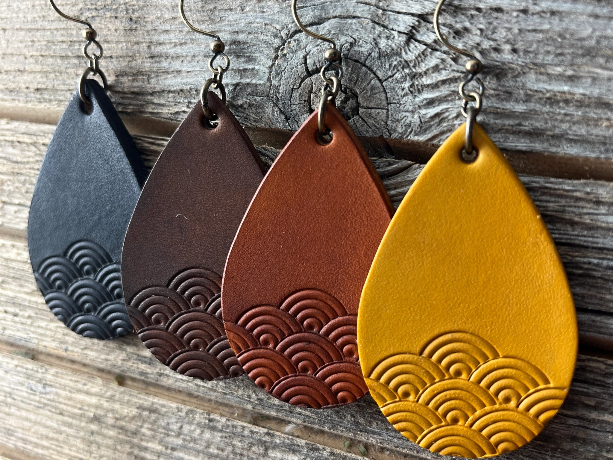 Red Pony Leather Goods {GEOMETRIC} Teardrop