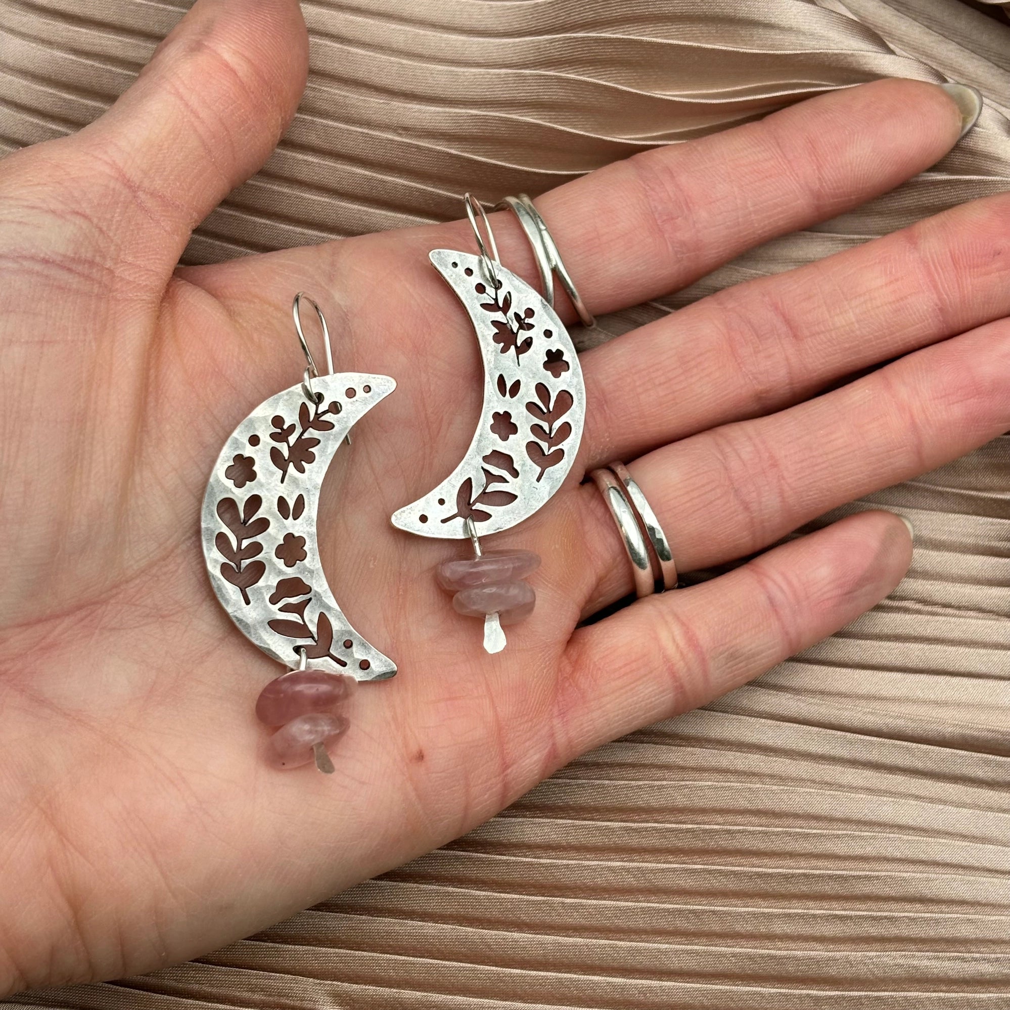 Fluff Hardware {MOON GARDEN} earrings