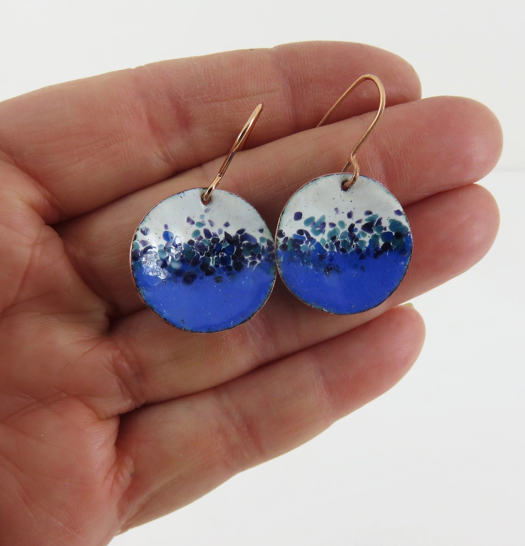 830 Degrees {INDIGO CONFETTI} earrings + pendant