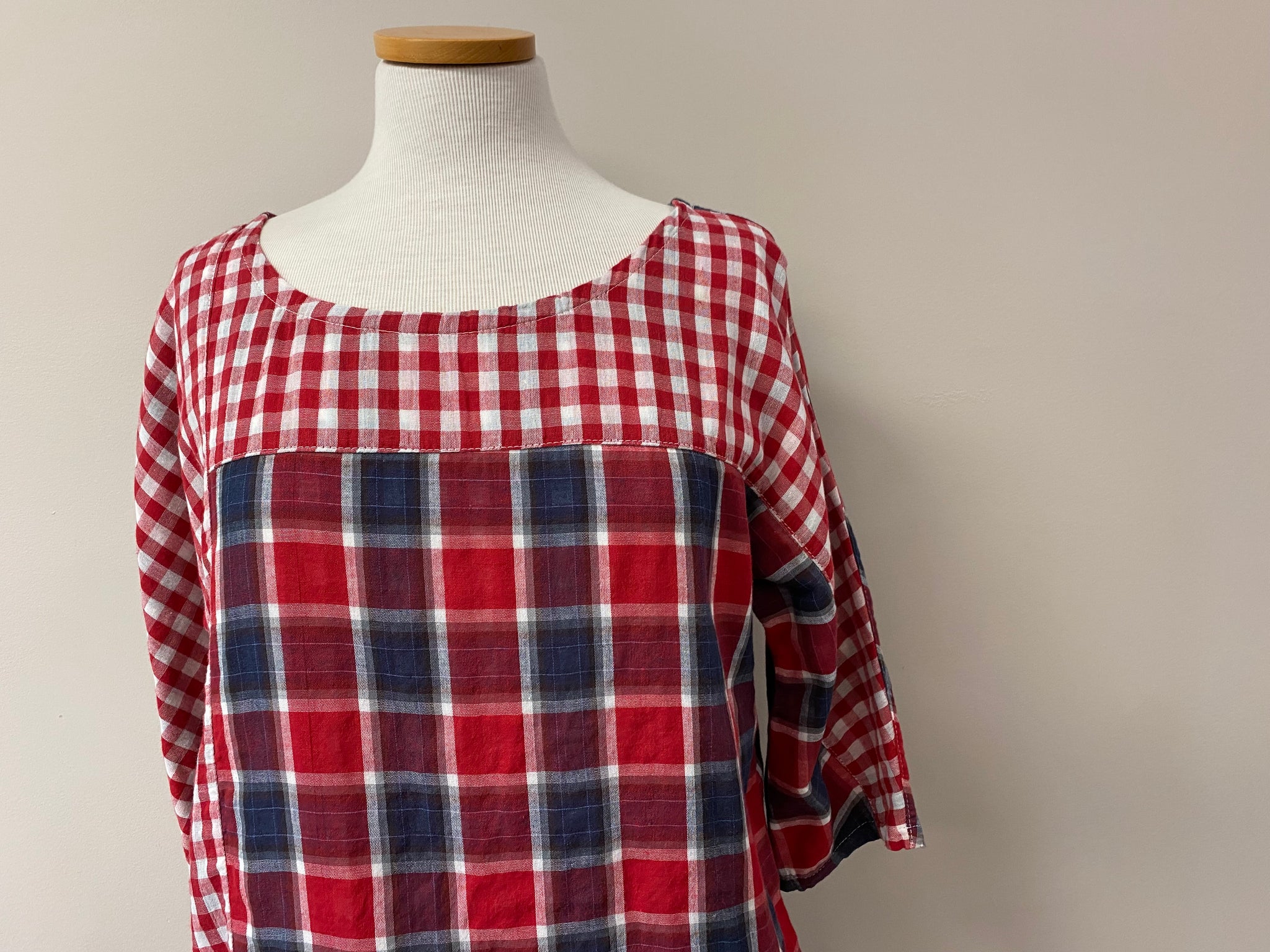Shirley {TOP} cotton plaid
