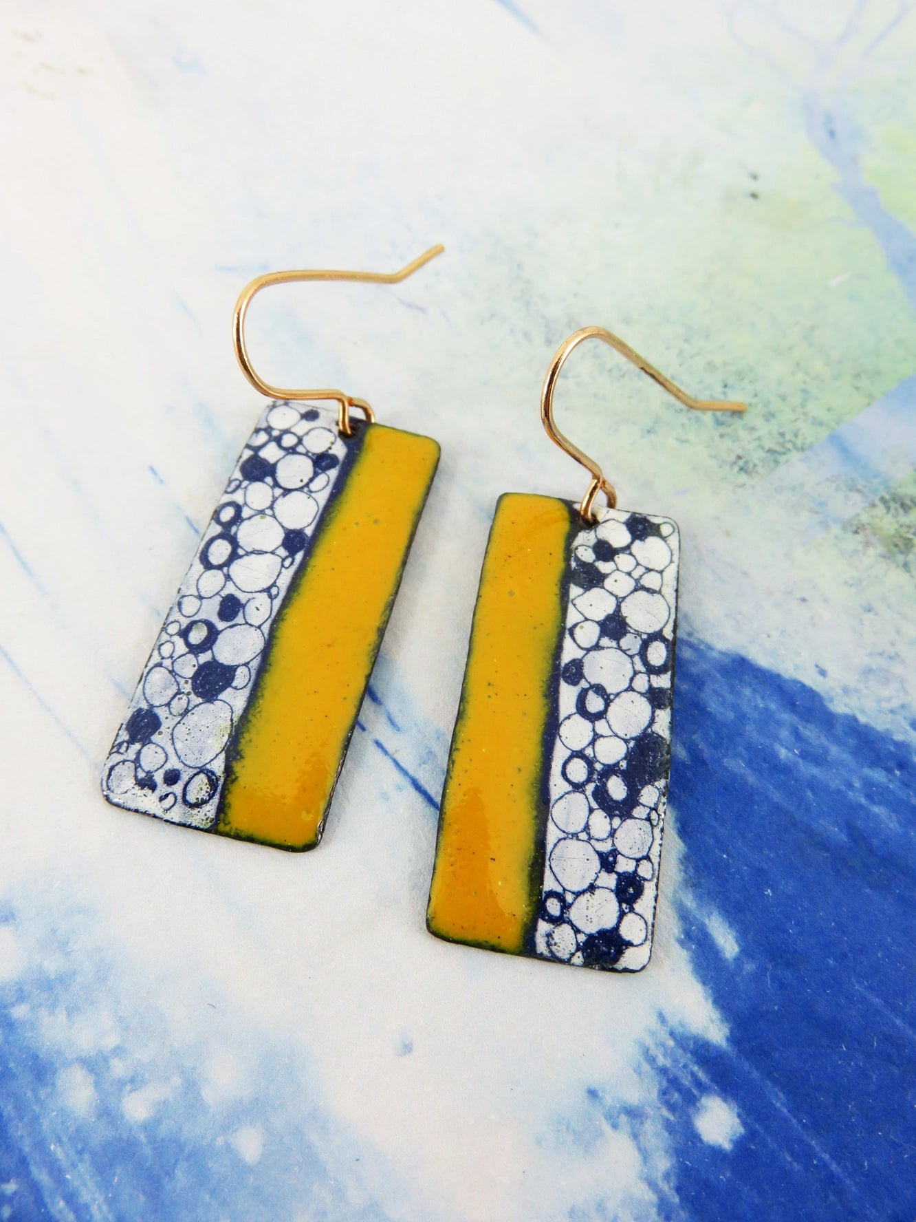 830 Degrees {HAND DRAWN} earrings