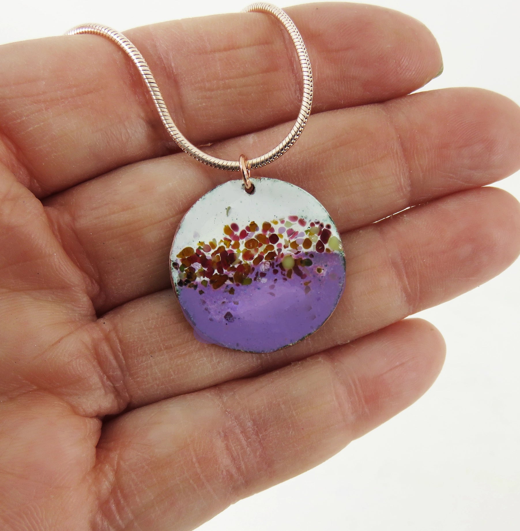 830 Degrees {VIOLET CONFETTI} earrings + pendant