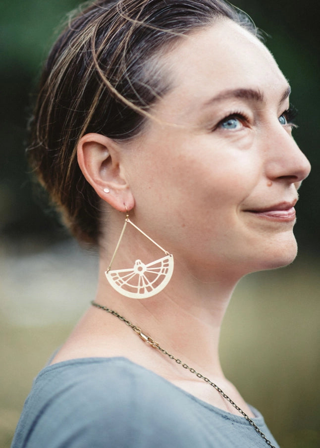 Modern Madini {MOTH WING} earrings