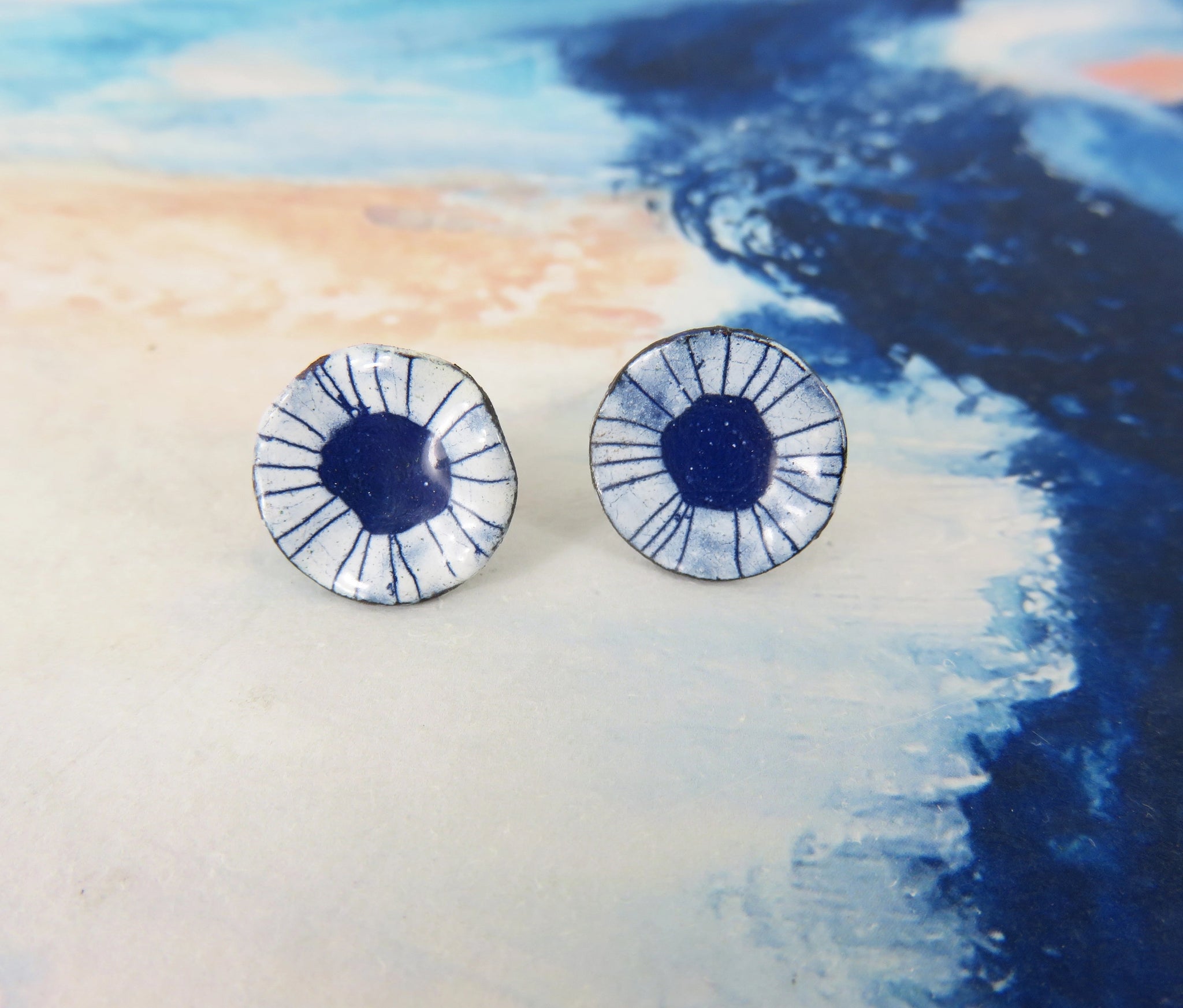 830 Degrees {PUDDLES} earrings + pendant