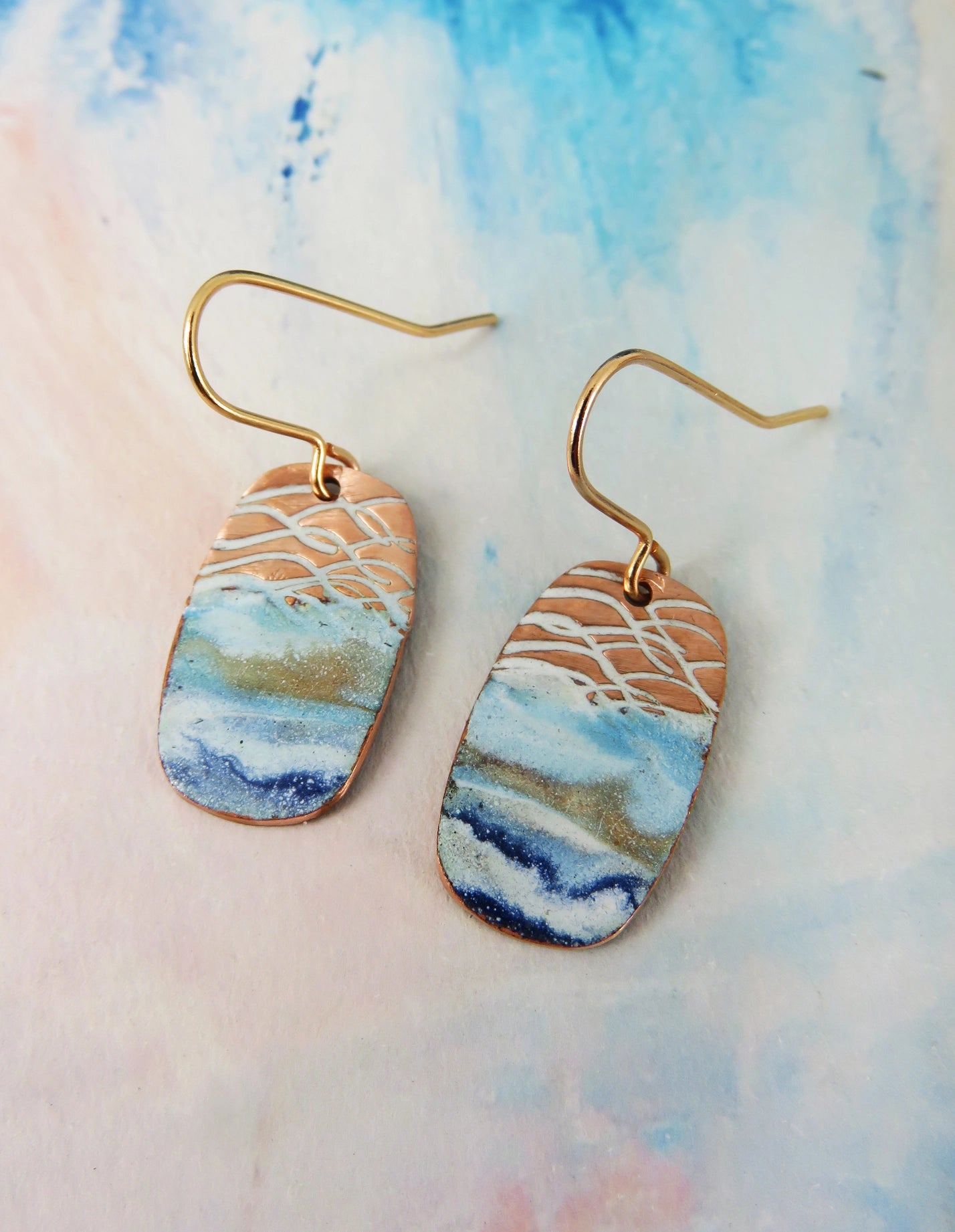 830 Degrees {OCEAN} earrings + pendant