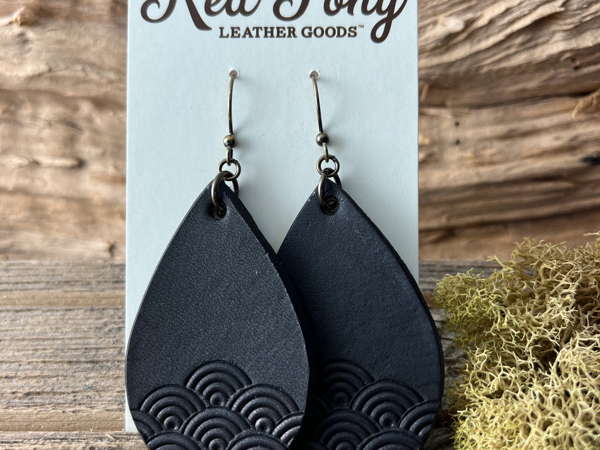 Red Pony Leather Goods {GEOMETRIC} Teardrop