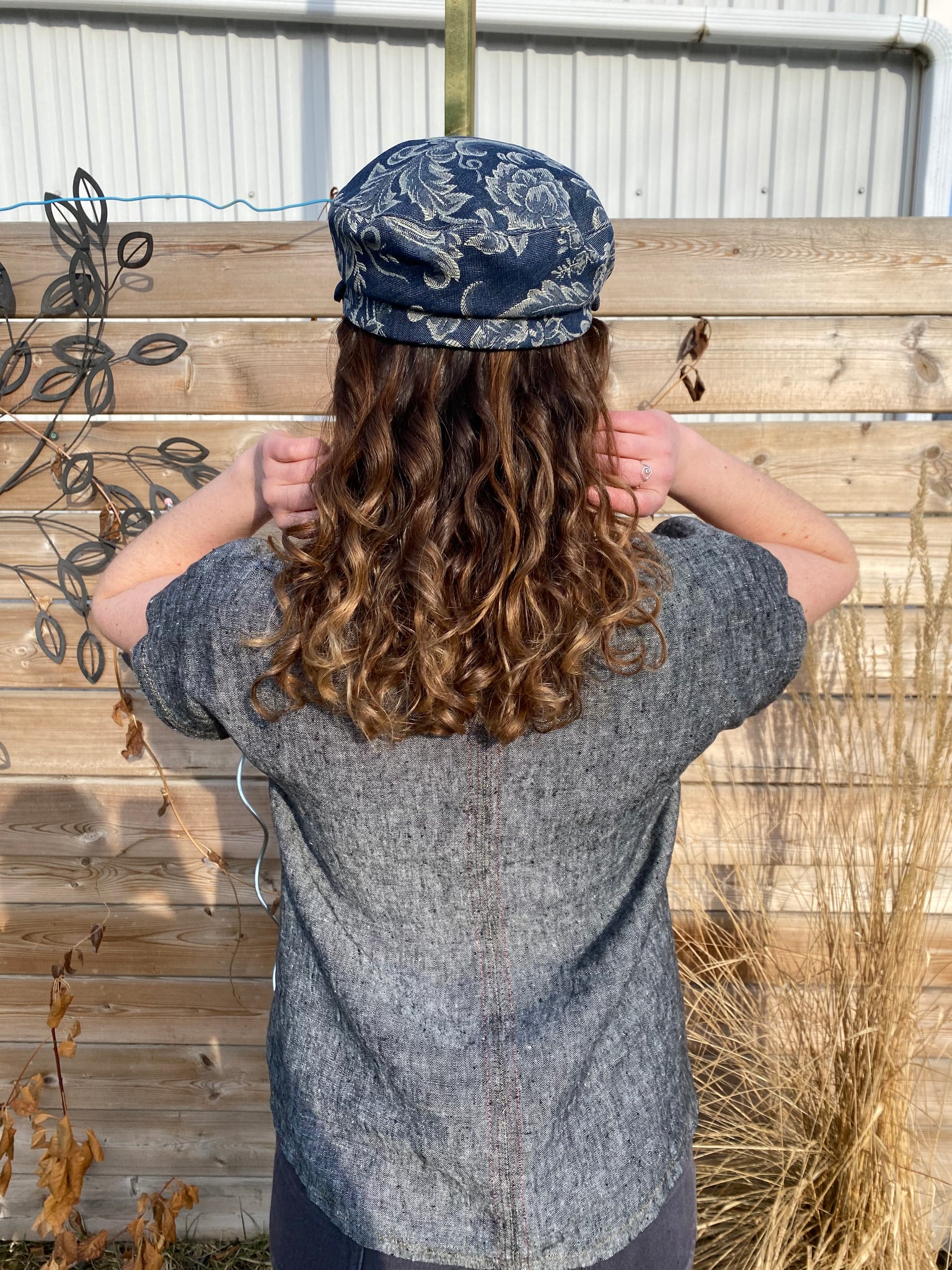 Maria Top {LINEN} w/stitching