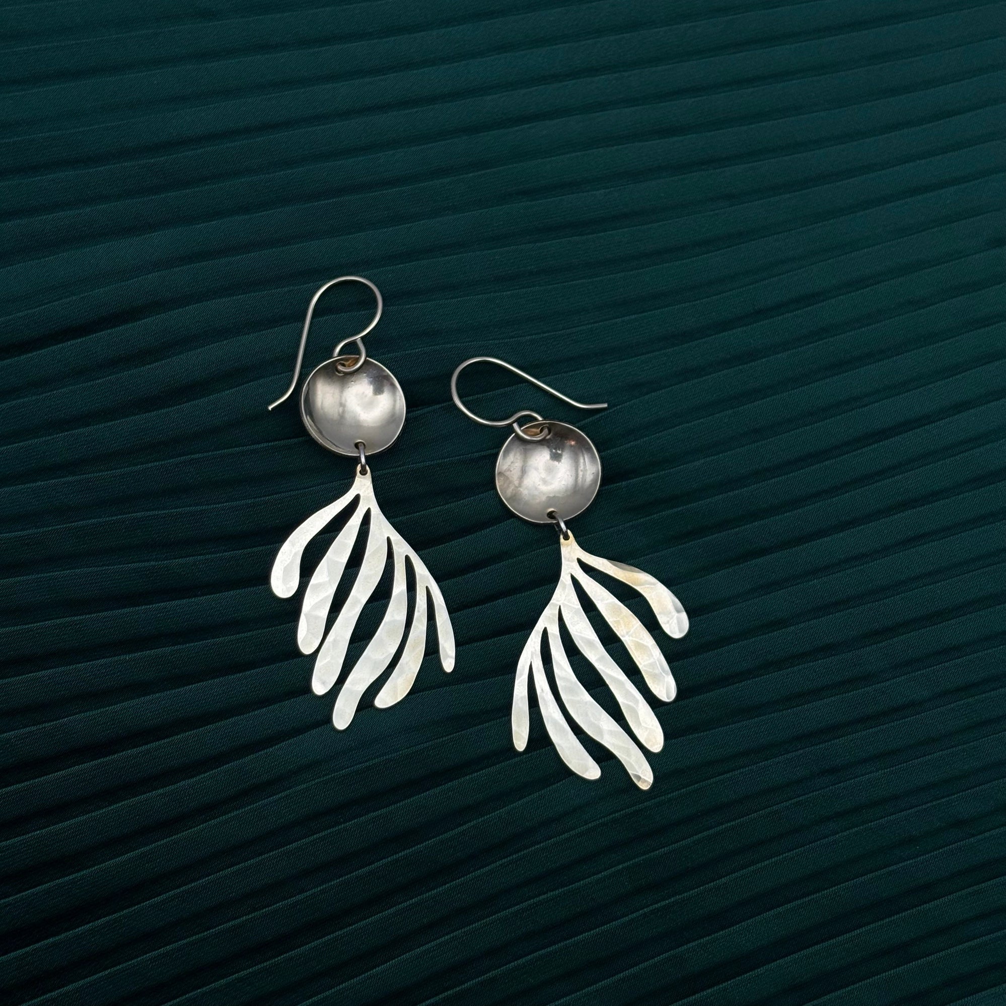 Fluff Hardware {SEA FERN} earrings