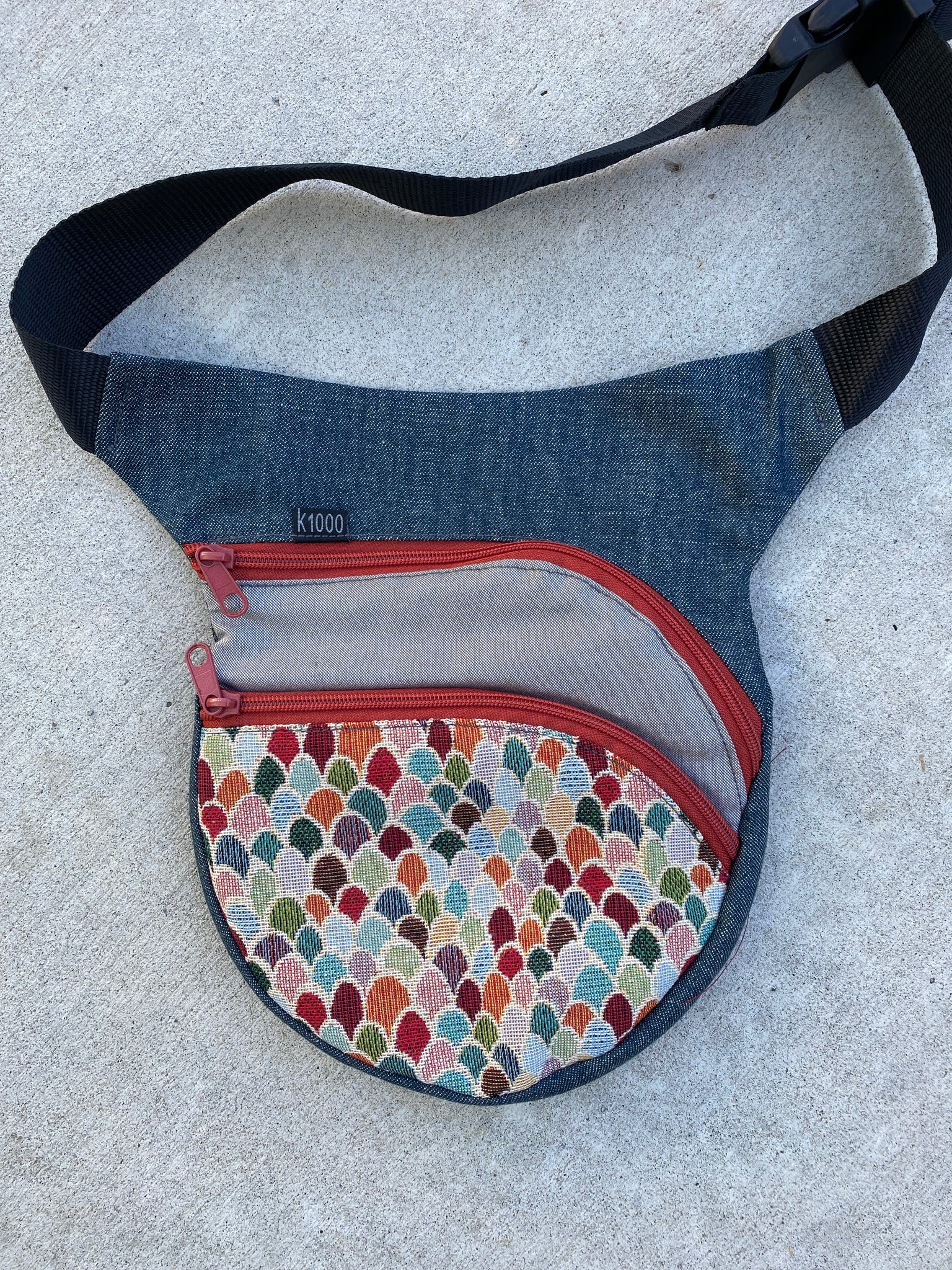 K1000 {URBAN BELT BAG} w/secret pocket