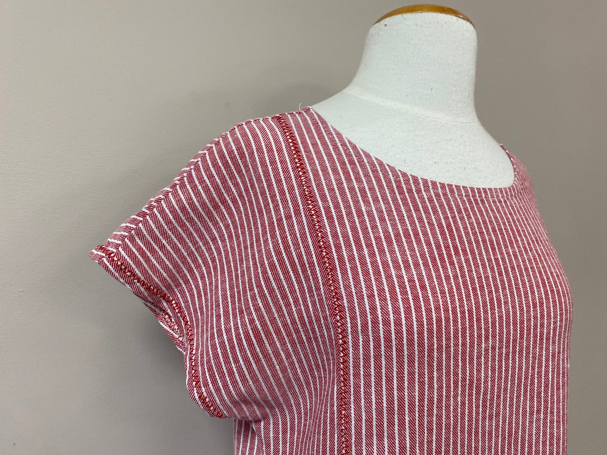 Maria top {STRIPE} w/stitching