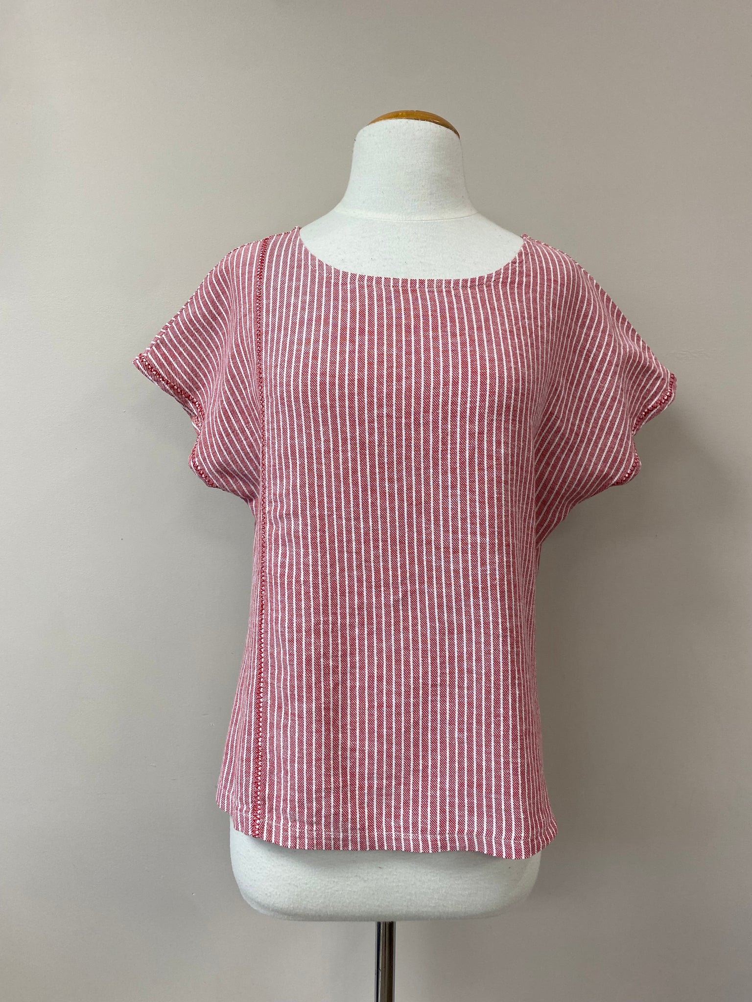 Maria top {STRIPE} w/stitching