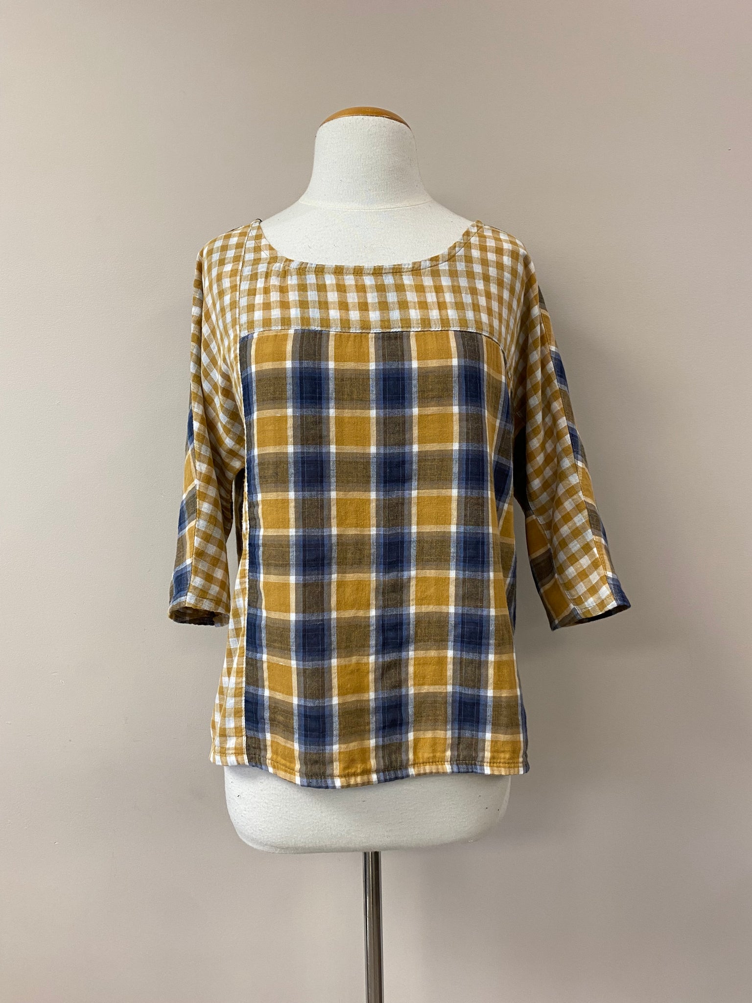 Shirley {TOP} cotton plaid