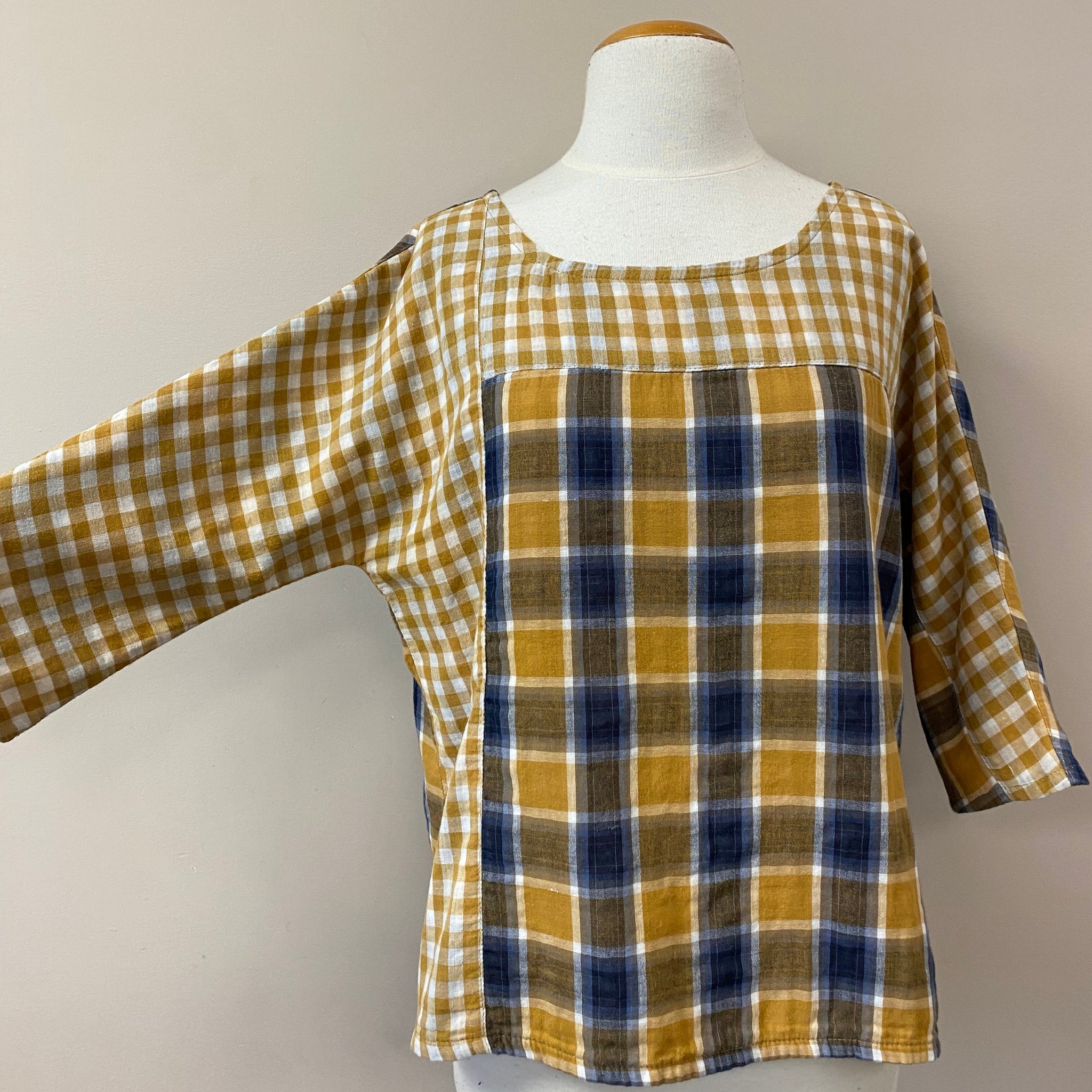 Shirley {TOP} cotton plaid