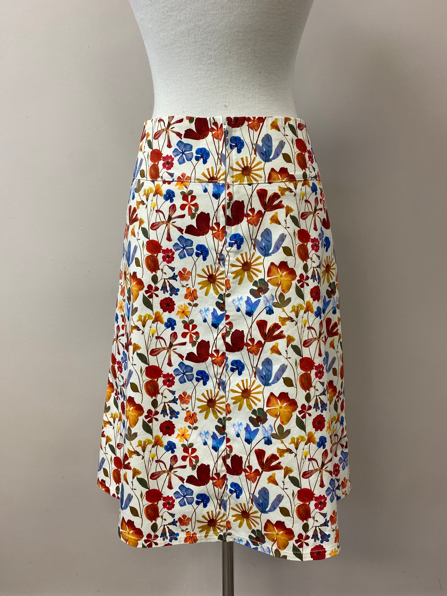 A-Line {SKIRT} pressed flowers