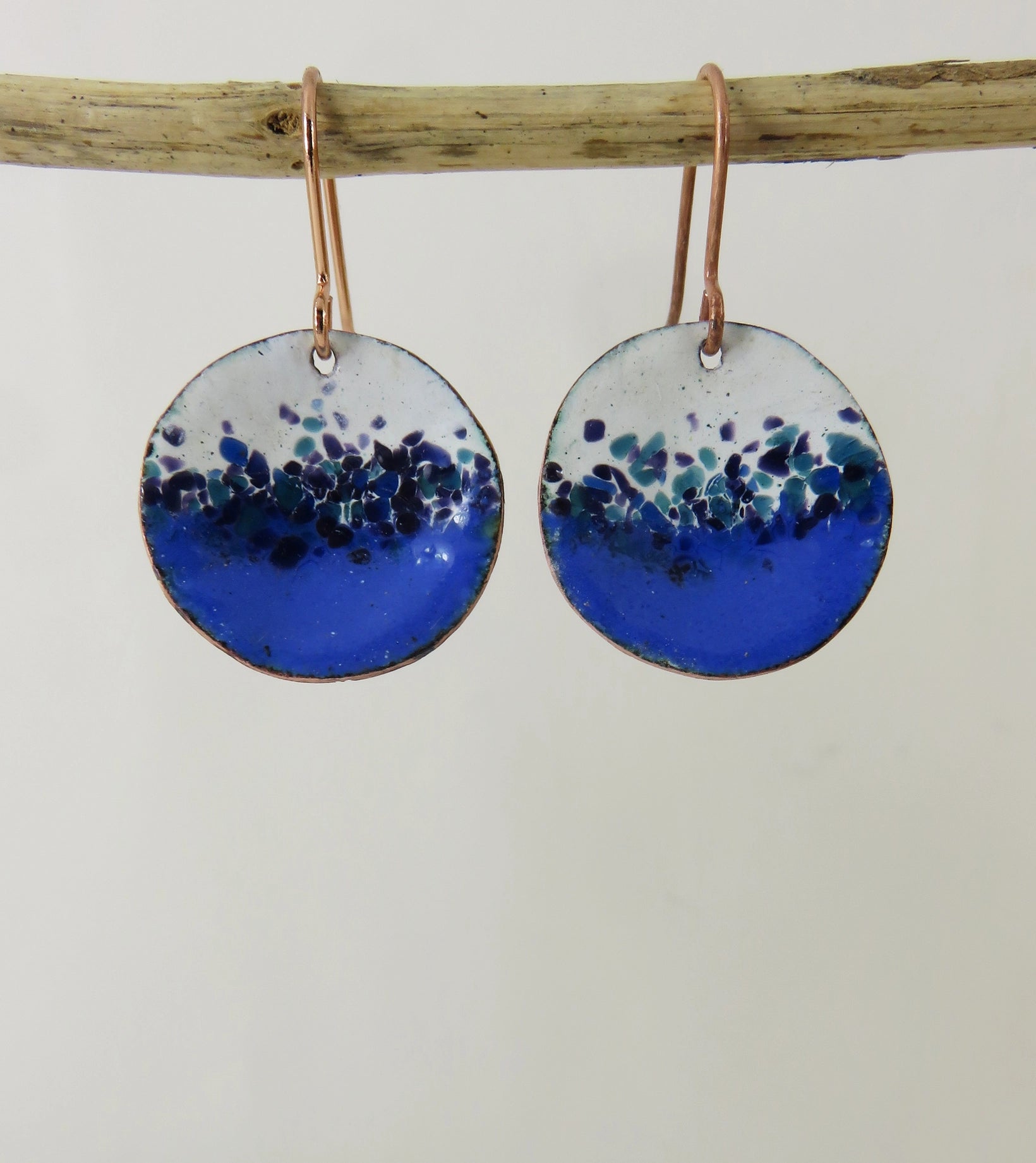 830 Degrees {INDIGO CONFETTI} earrings + pendant