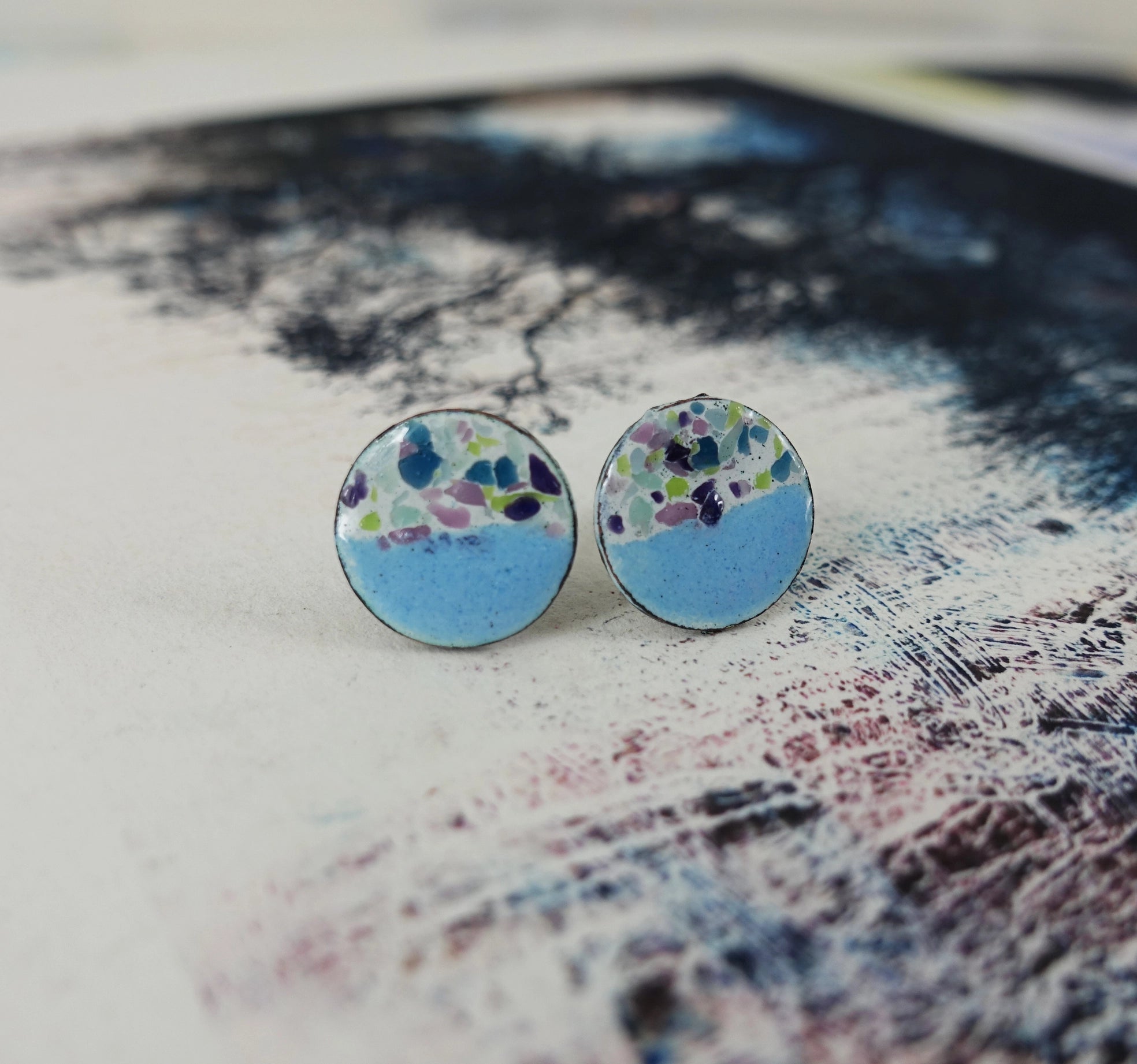 830 Degrees {SKY CONFETTI} earrings