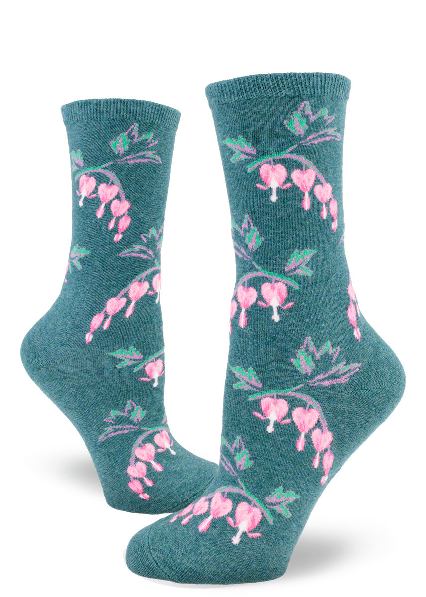 Modsocks {BLEEDING HEART} knee high + crew