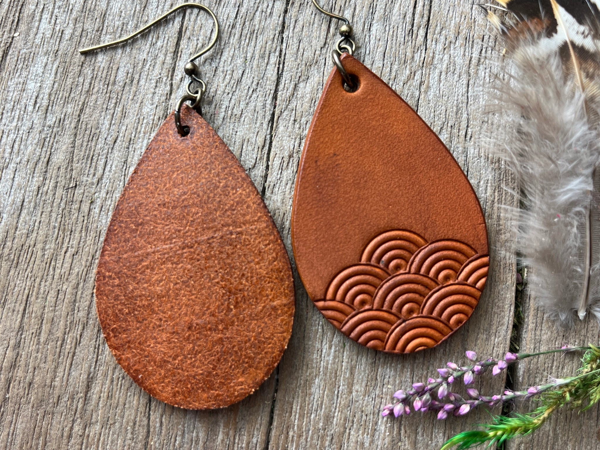Red Pony Leather Goods {GEOMETRIC} Teardrop