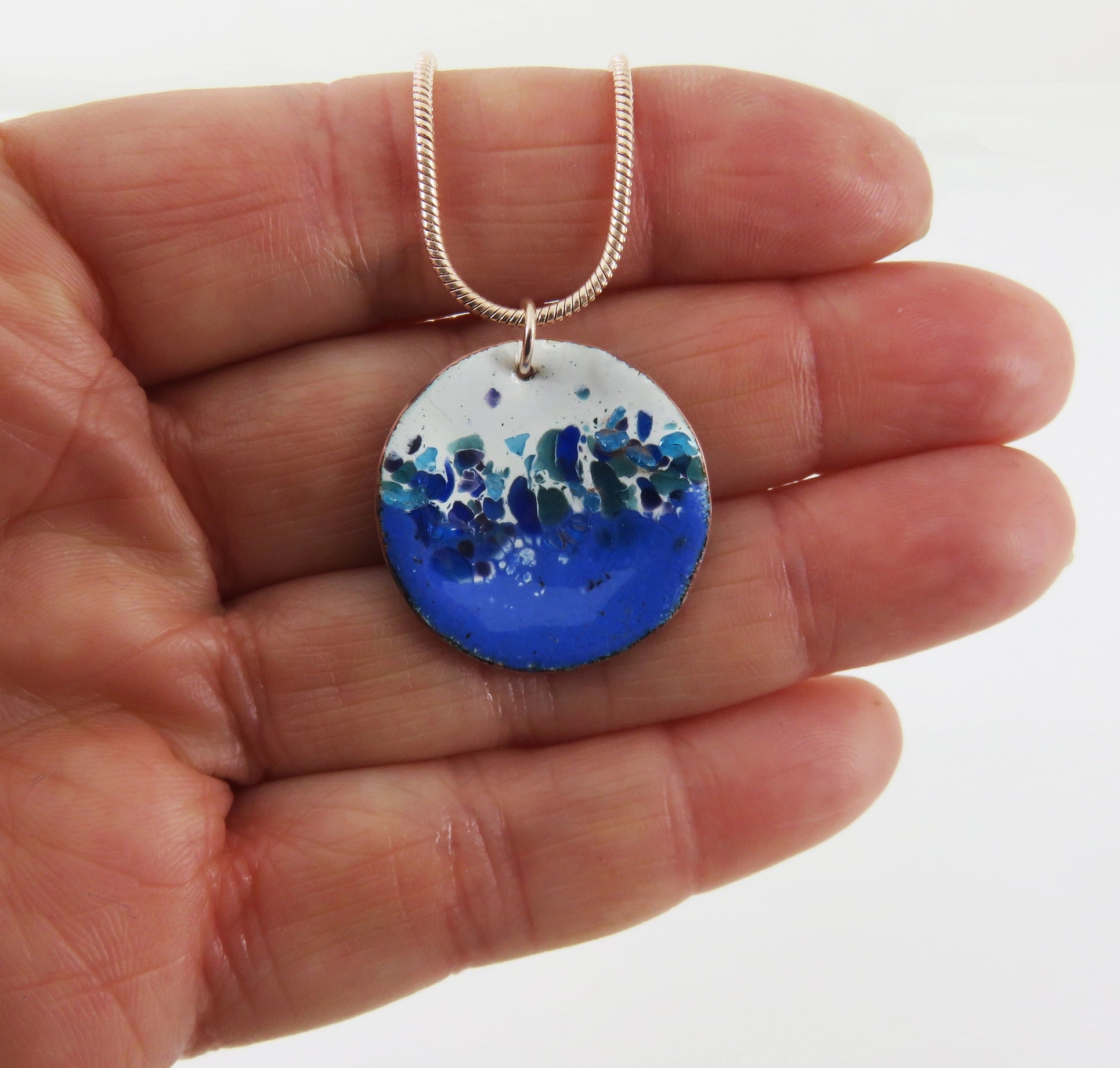 830 Degrees {INDIGO CONFETTI} earrings + pendant