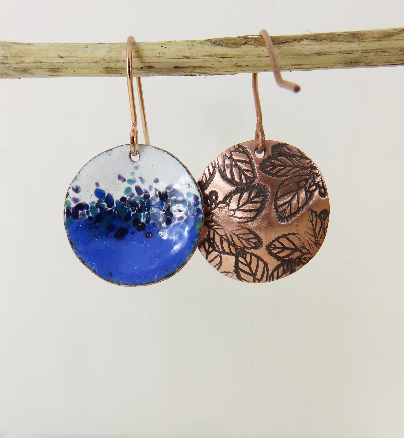 830 Degrees {INDIGO CONFETTI} earrings + pendant