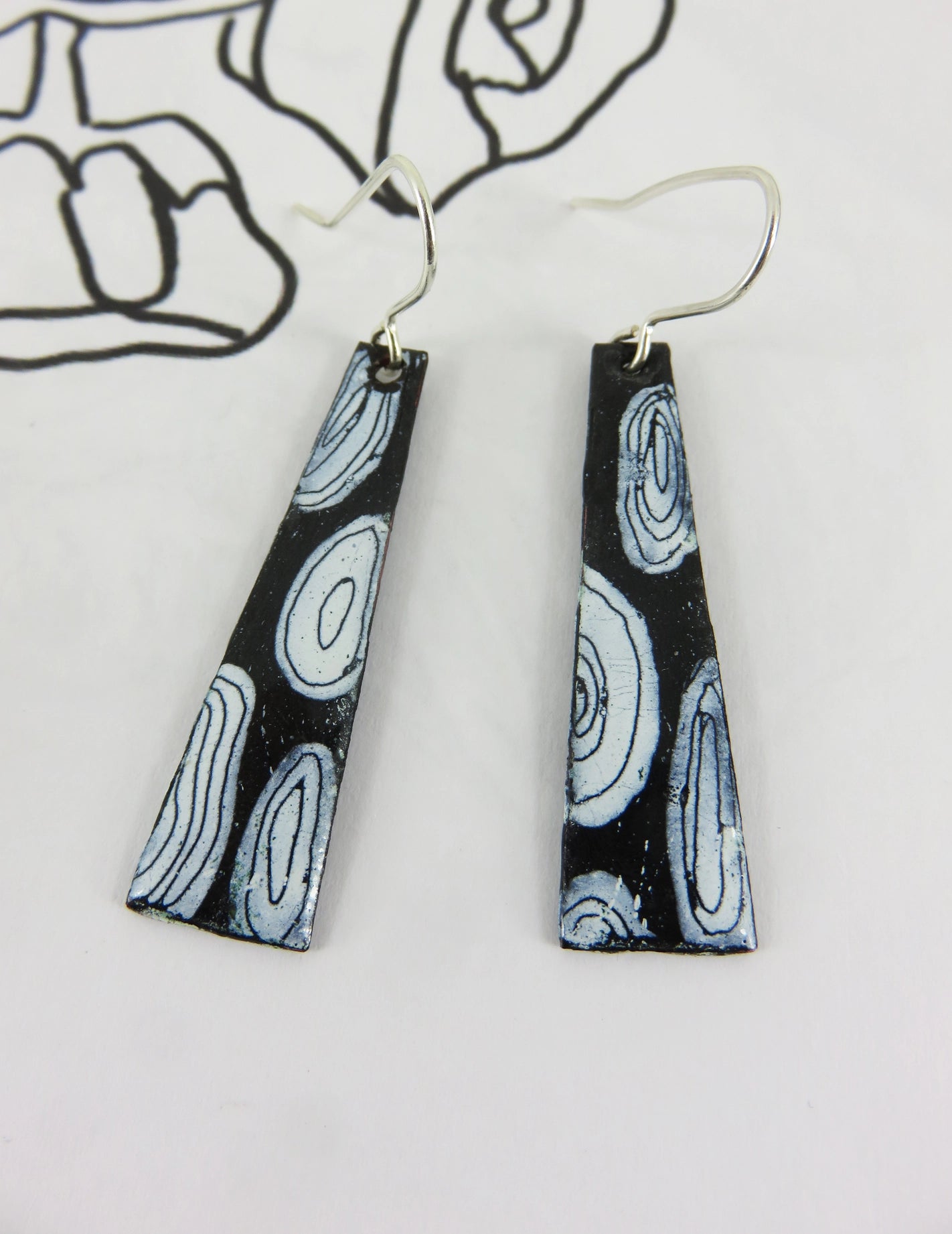 830 Degrees {CIRCLE + STRIPE} earrings
