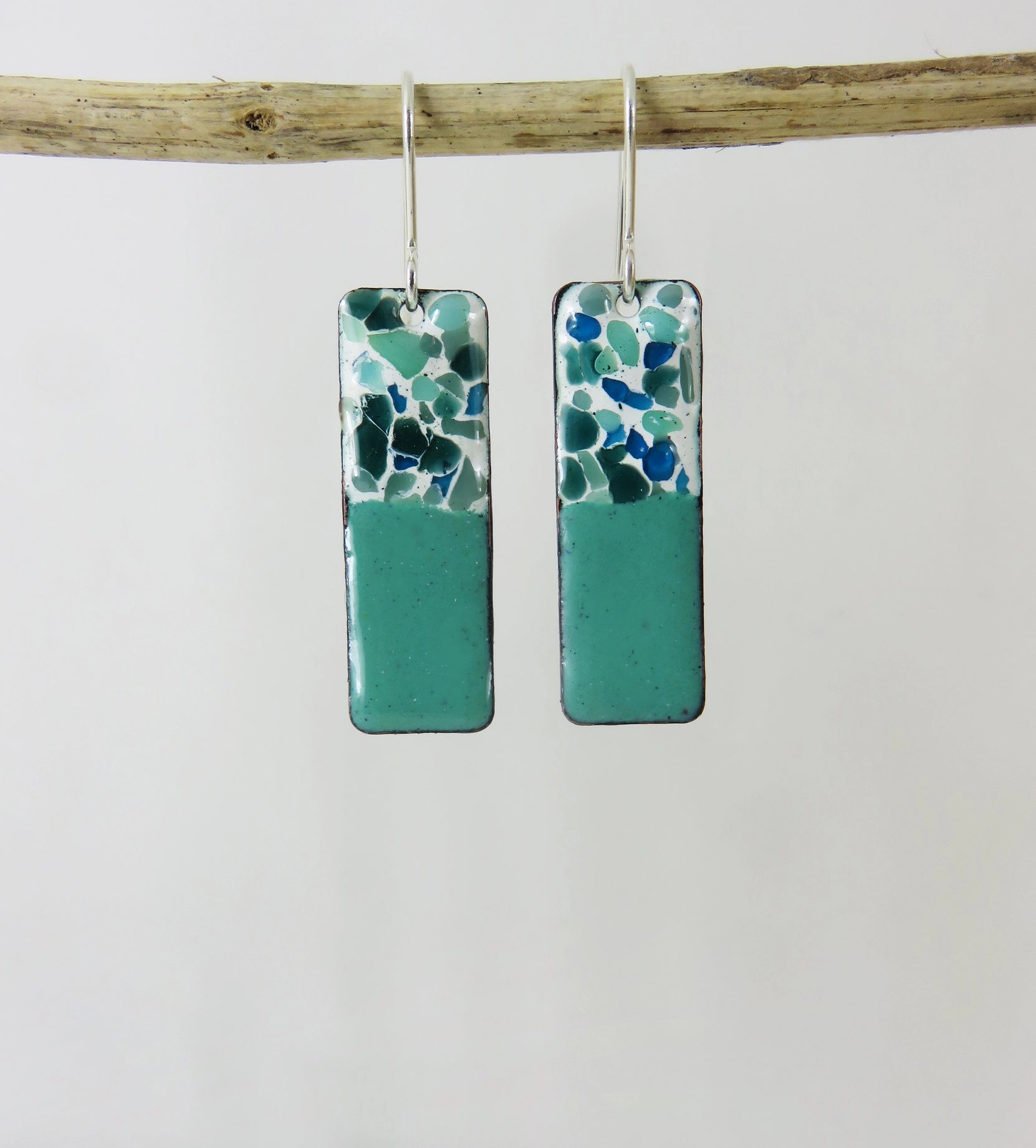 830 Degrees {JADE CONFETTI} earrings + pendant