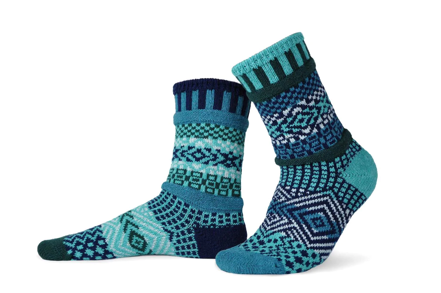 Solmate Socks {CREW} Diamond