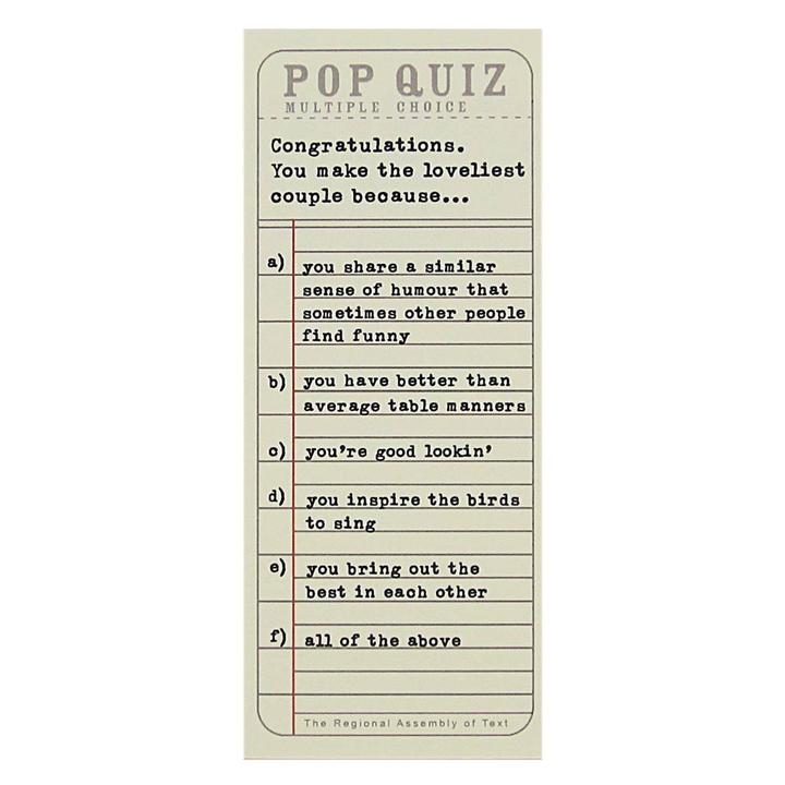 Assembly of Text {QUIZ}