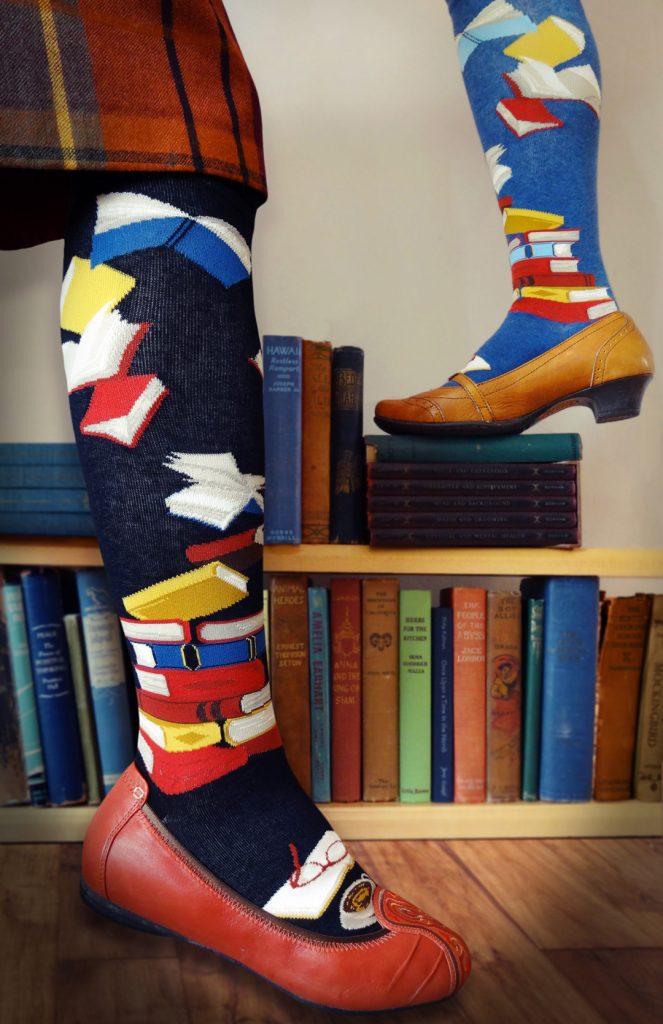 Modsocks {BIBLIOPHILE} women's crew + knee high