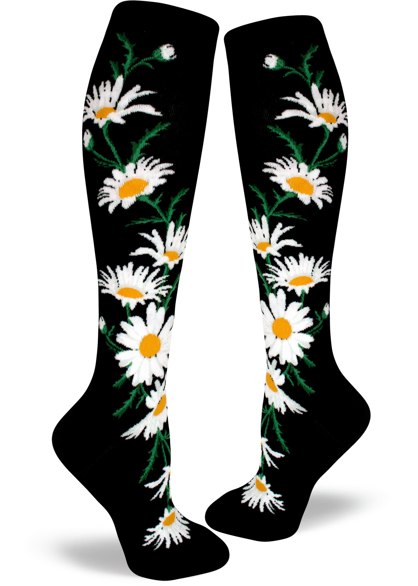 Modsocks {DAISIES} women's crew + knee high