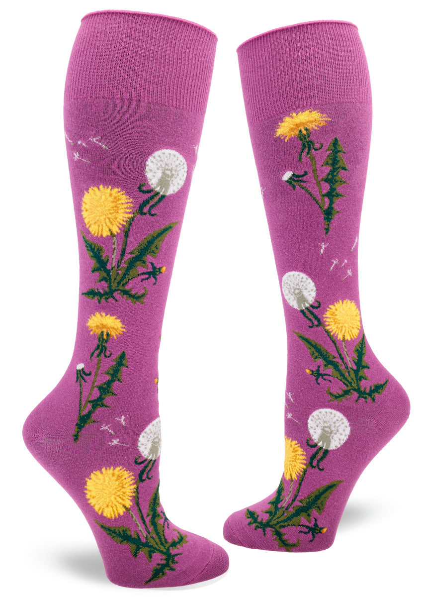 Modsocks {DANDELION} women's crew + knee high