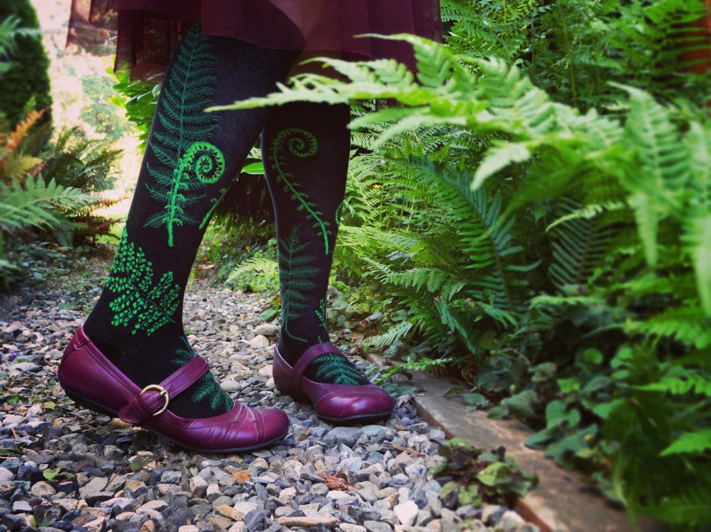 Modsocks {FERNS + FIDDLEHEADS} knee high + men's crew