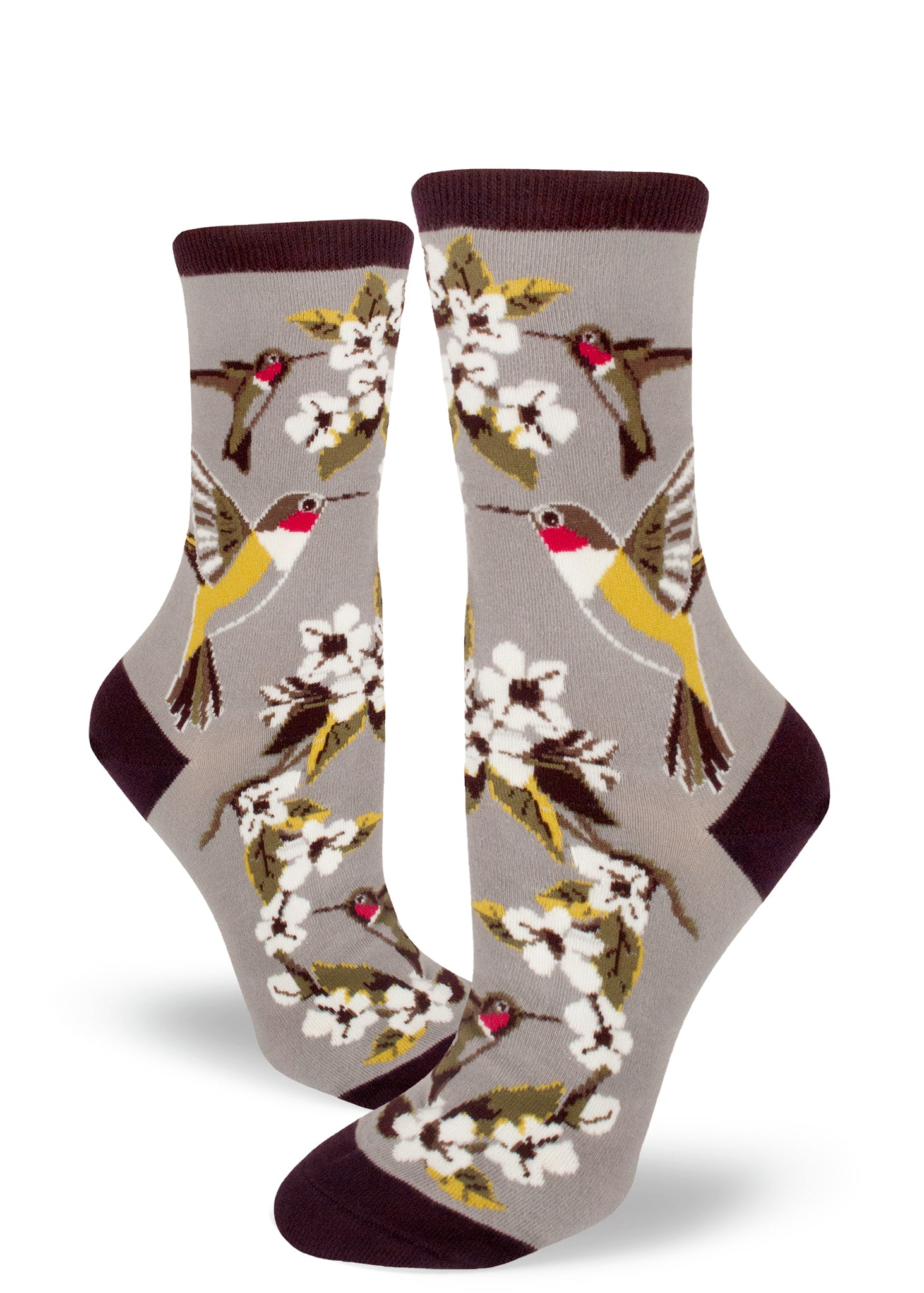 Modsocks {HUMMINGBIRD} women's crew