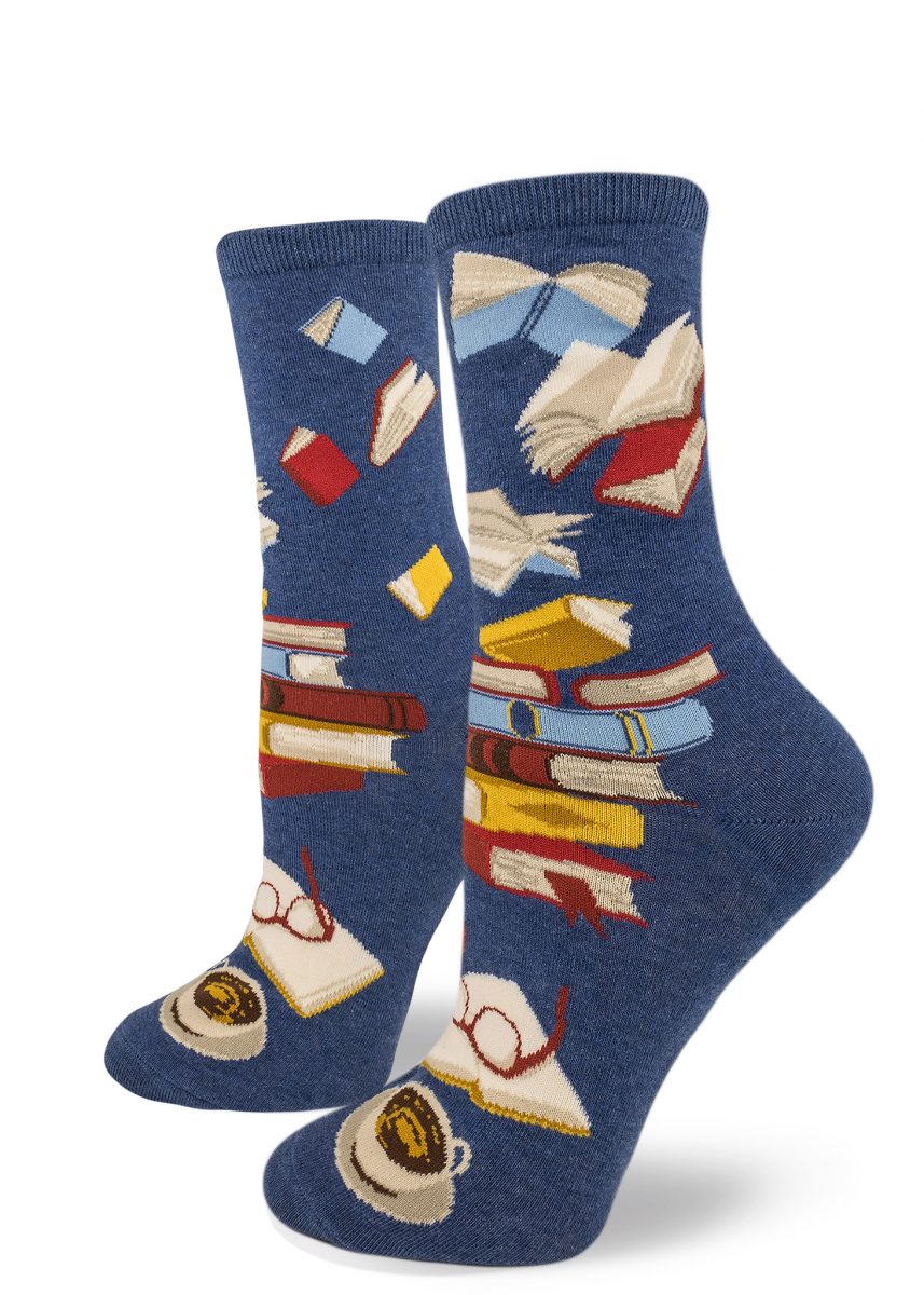 Modsocks {BIBLIOPHILE} women's crew + knee high