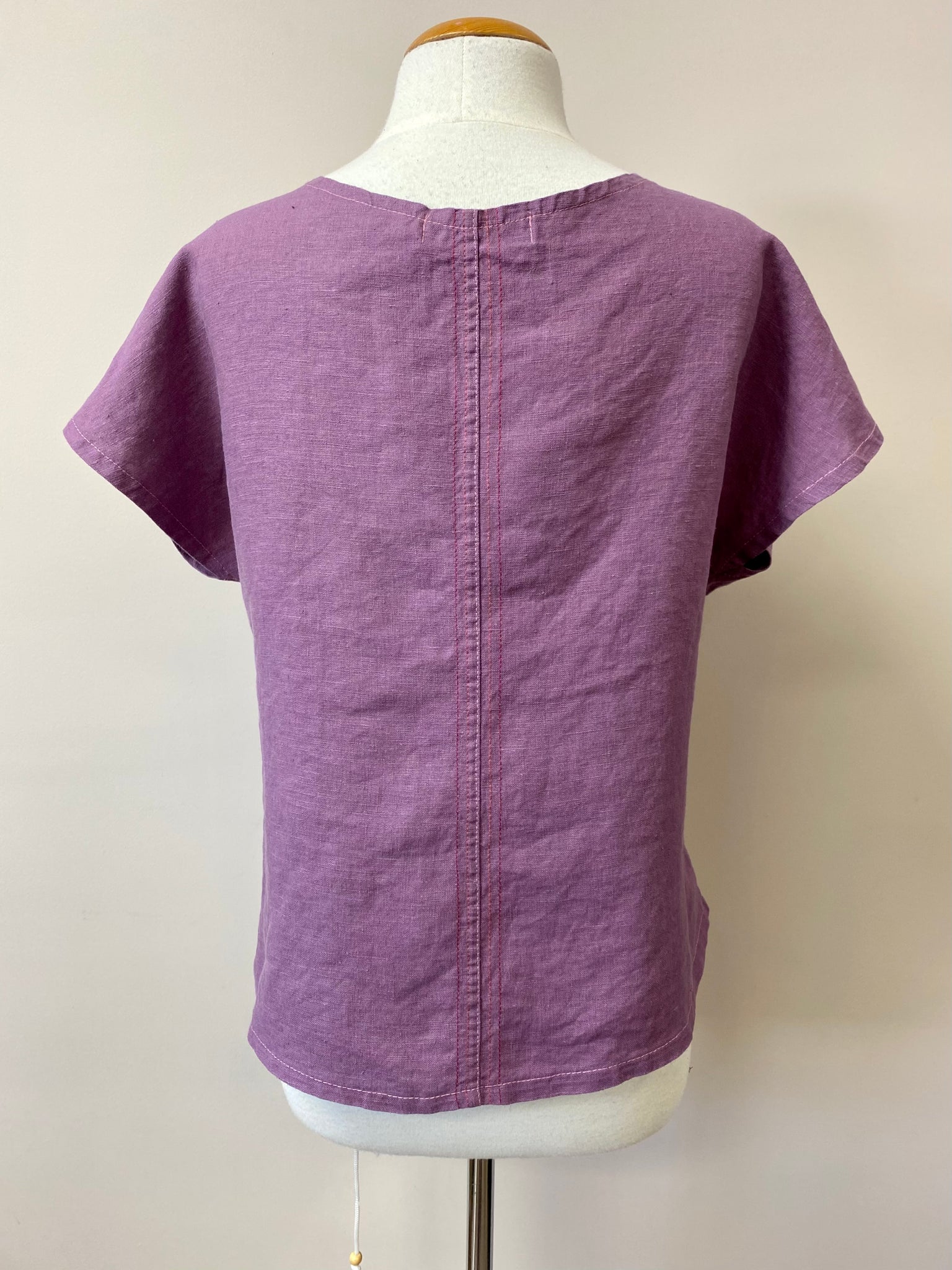 Maria Top {LINEN} w/stitching