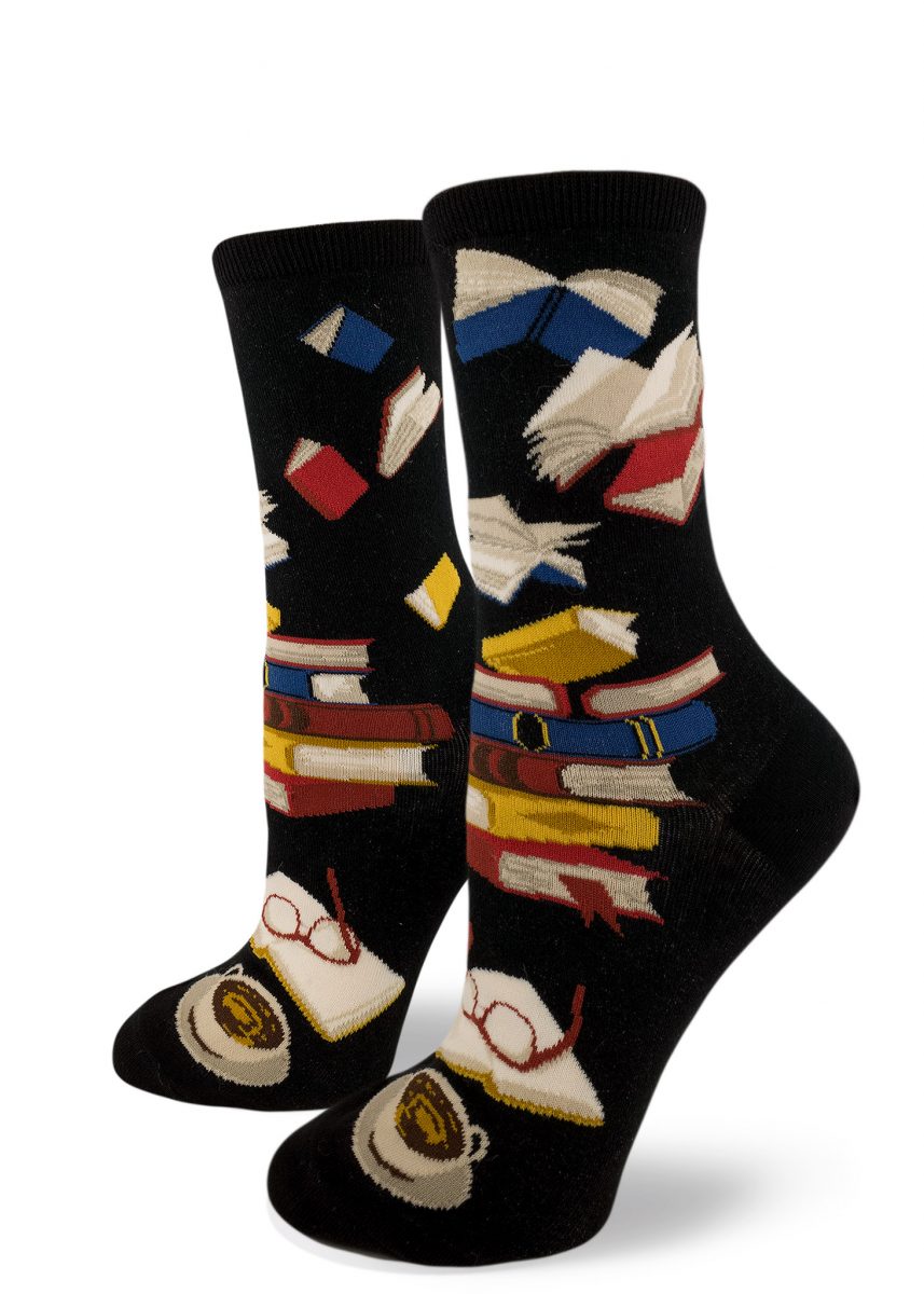 Modsocks {BIBLIOPHILE} women's crew + knee high