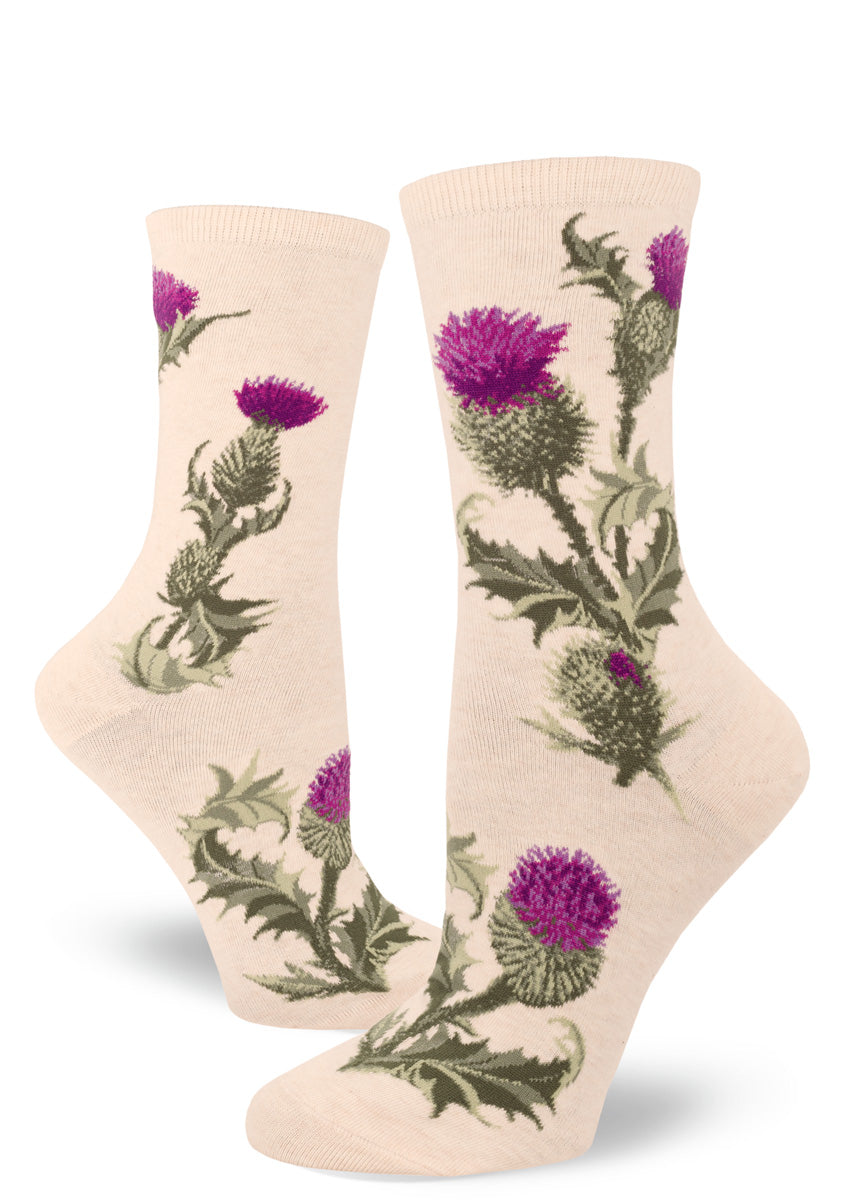 Modsocks {THISTLE} men's crew, women's crew + knee high