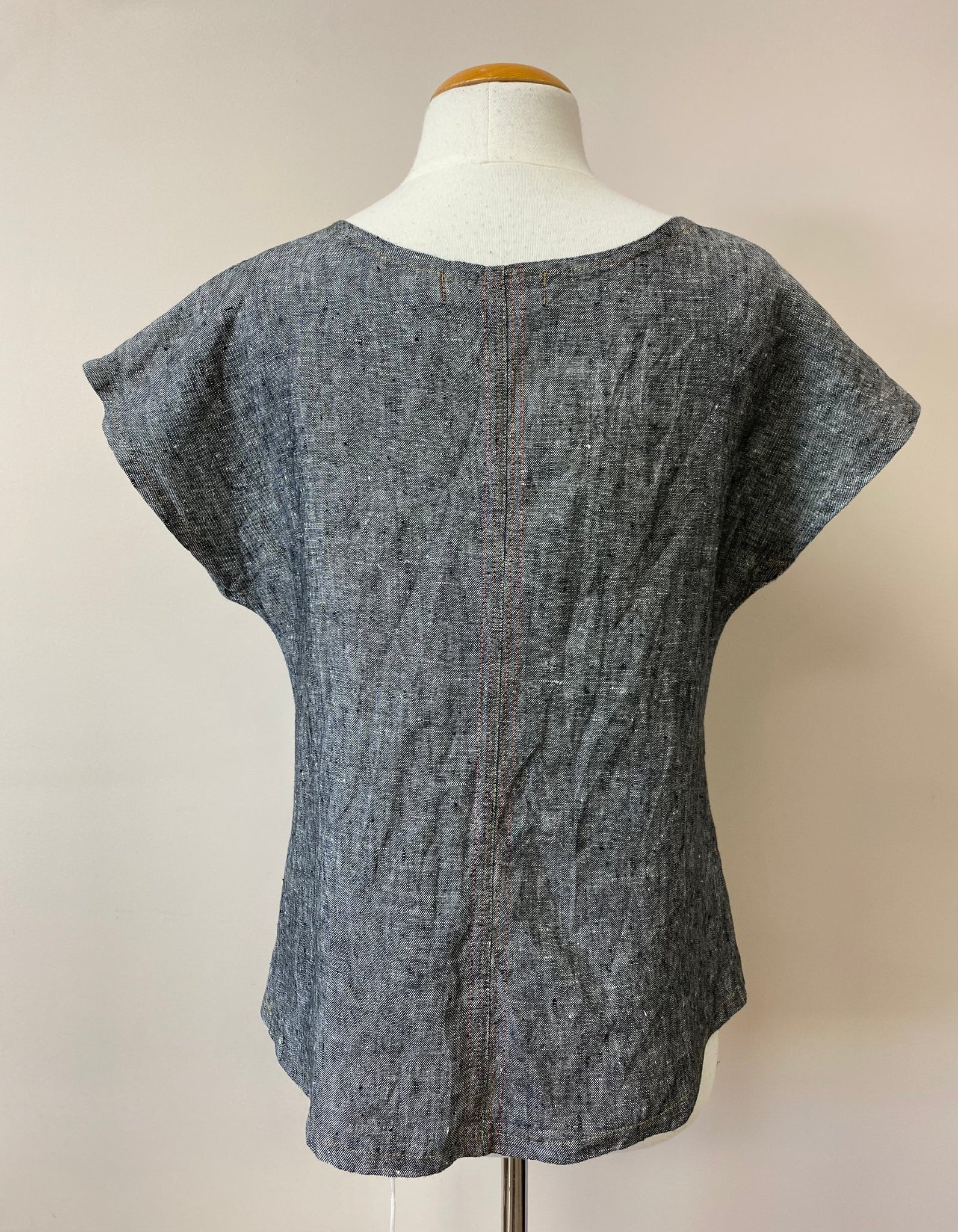 Maria Top {LINEN} w/stitching