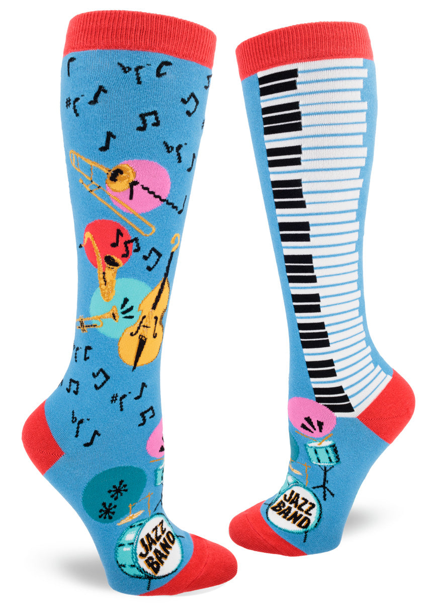 Modsocks {JAZZ BAND} knee high + women's/men's crew