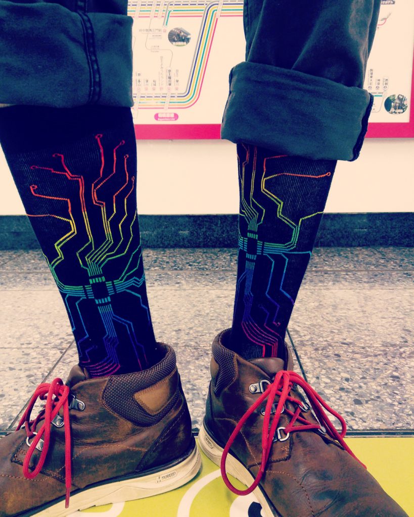 Modsocks {MUTHABOARD} knee high + men's crew