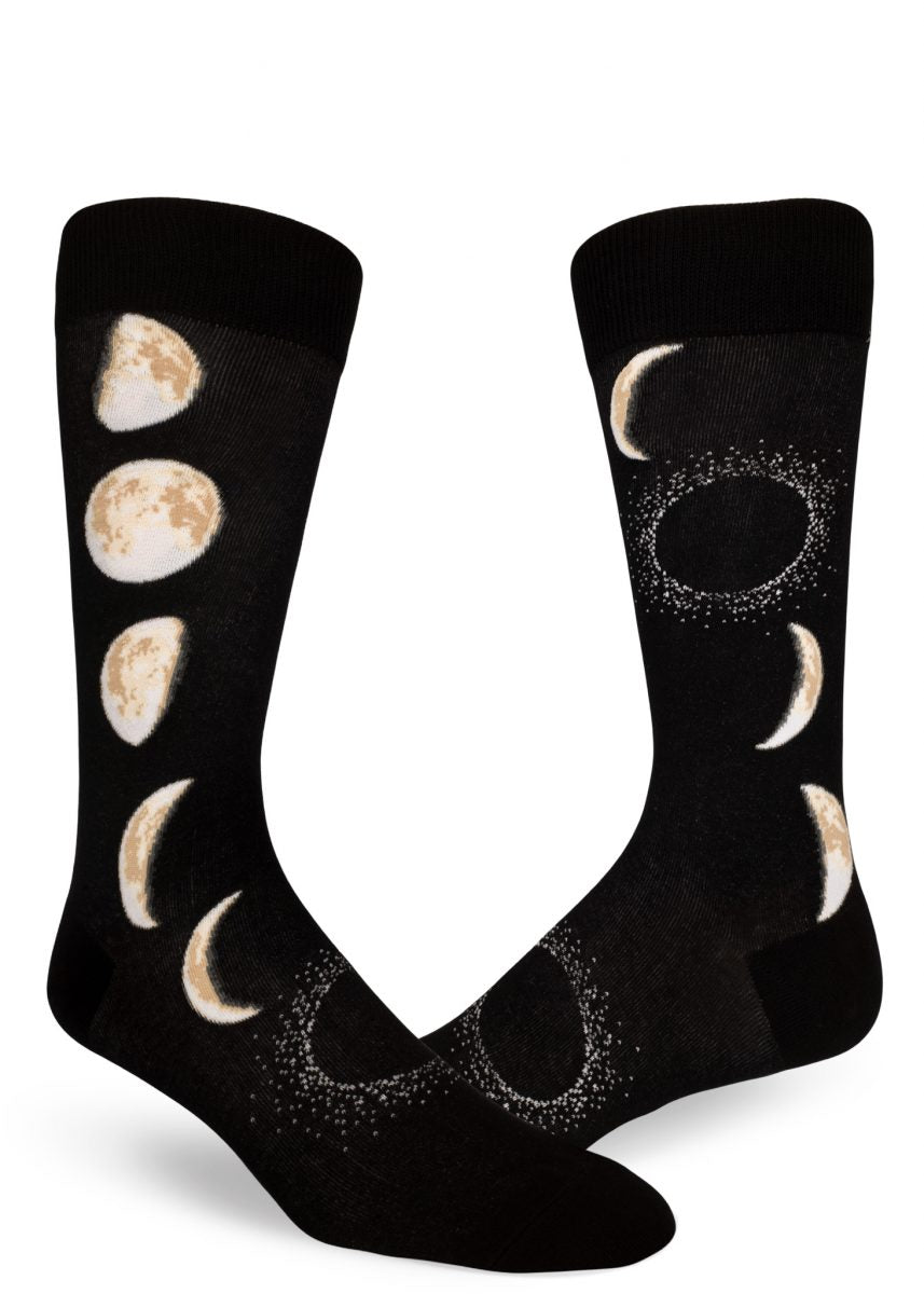 Modsocks {MOON PHASES} knee high + men's crew