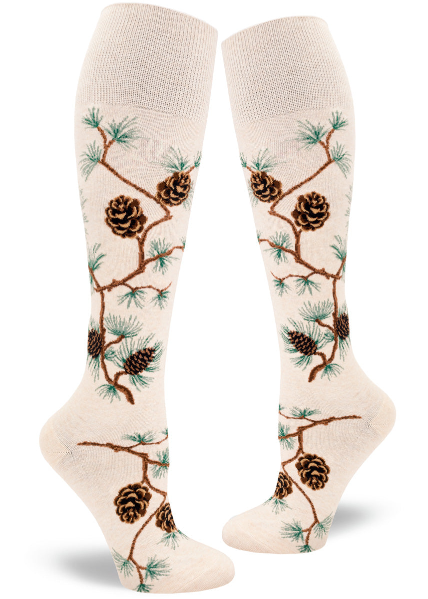 Modsocks {PINECONE} men/women's crew + knee high