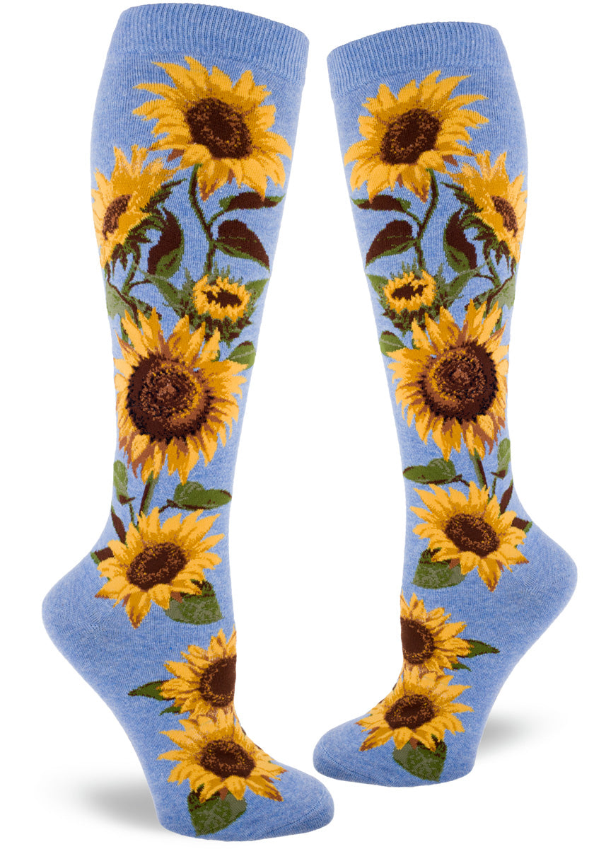 Modsocks {SUNFLOWER} knee high + women's/men's crew