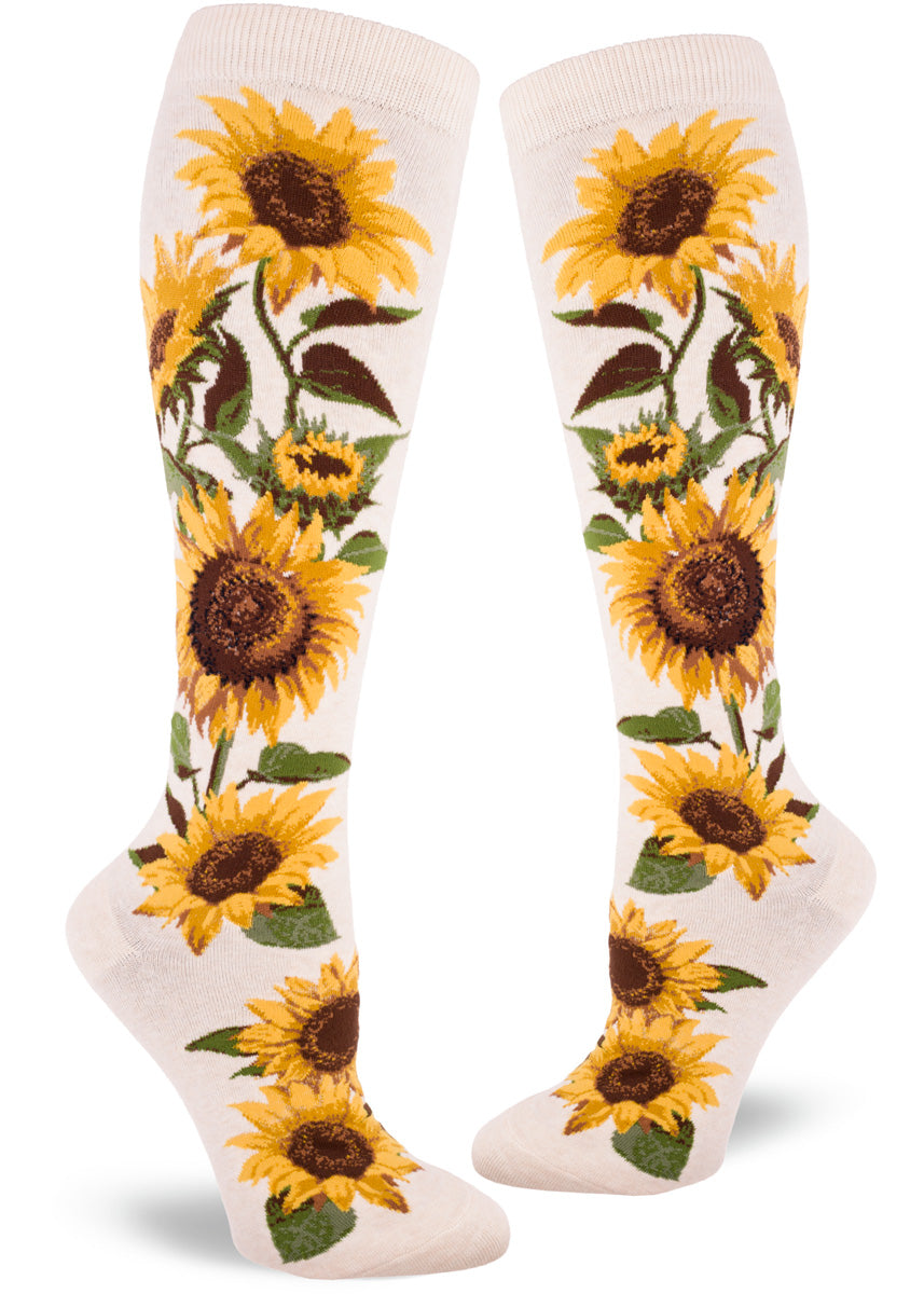 Modsocks {SUNFLOWER} knee high + women's/men's crew