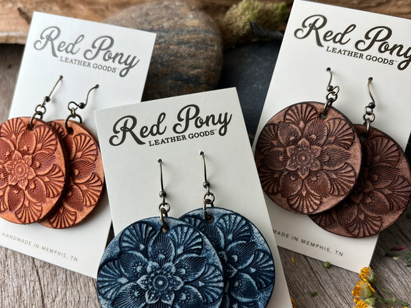 Red Pony Leather Goods {MANDALA} Circle