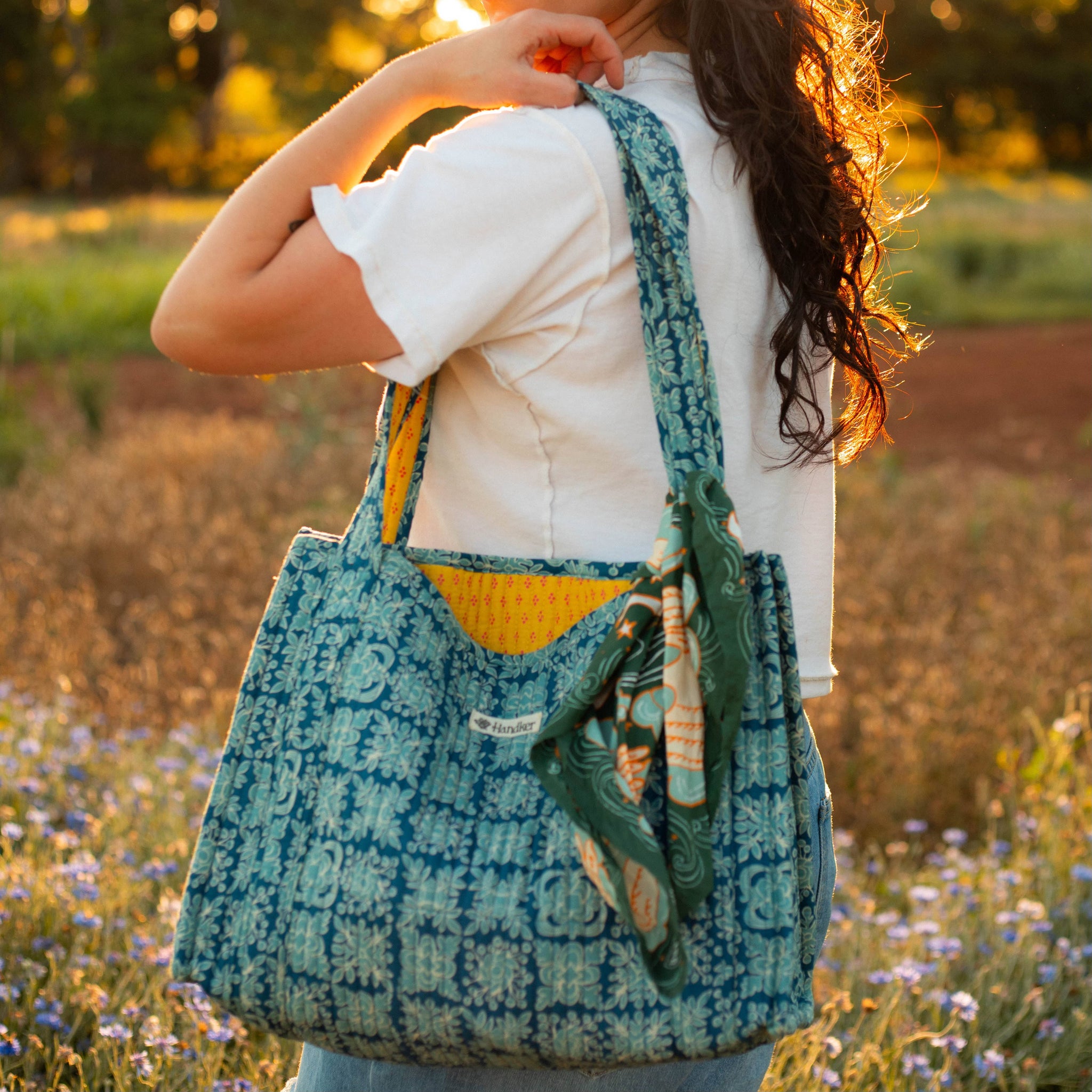 Handker Bandanas {QUILTED TOTE}