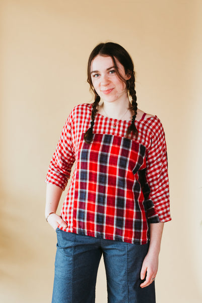 Shirley {TOP} cotton plaid